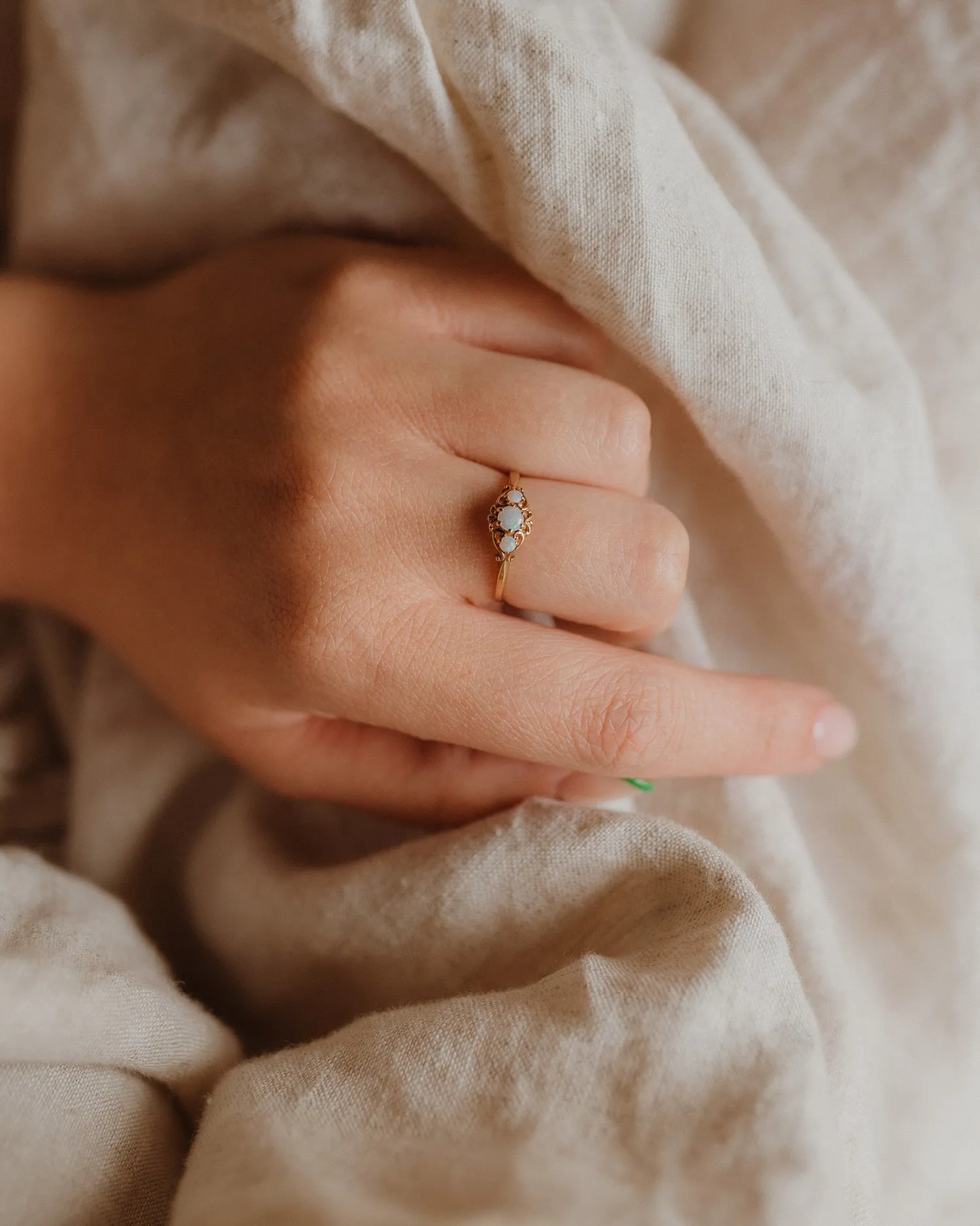 Billie 9ct Gold Opal Ring sold by Rock n Rose product image thumbnail 2