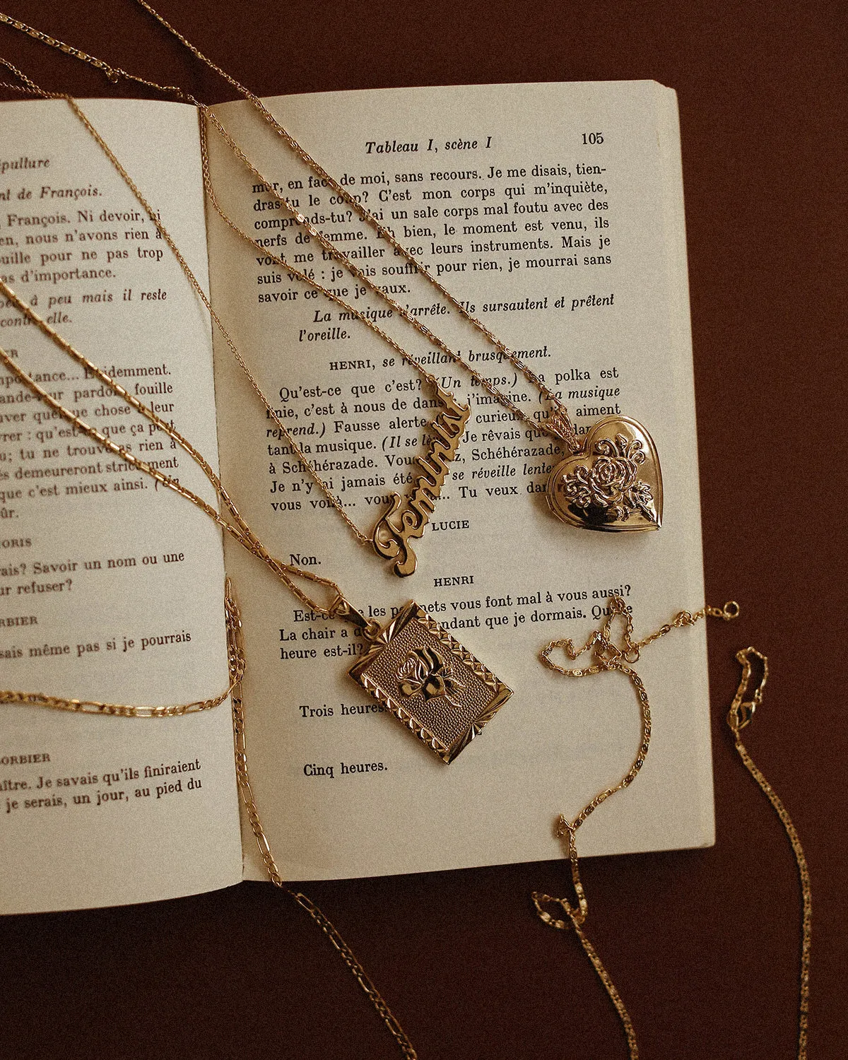 Feminist Script Nameplate Necklace sold by Rock n Rose product image thumbnail 2