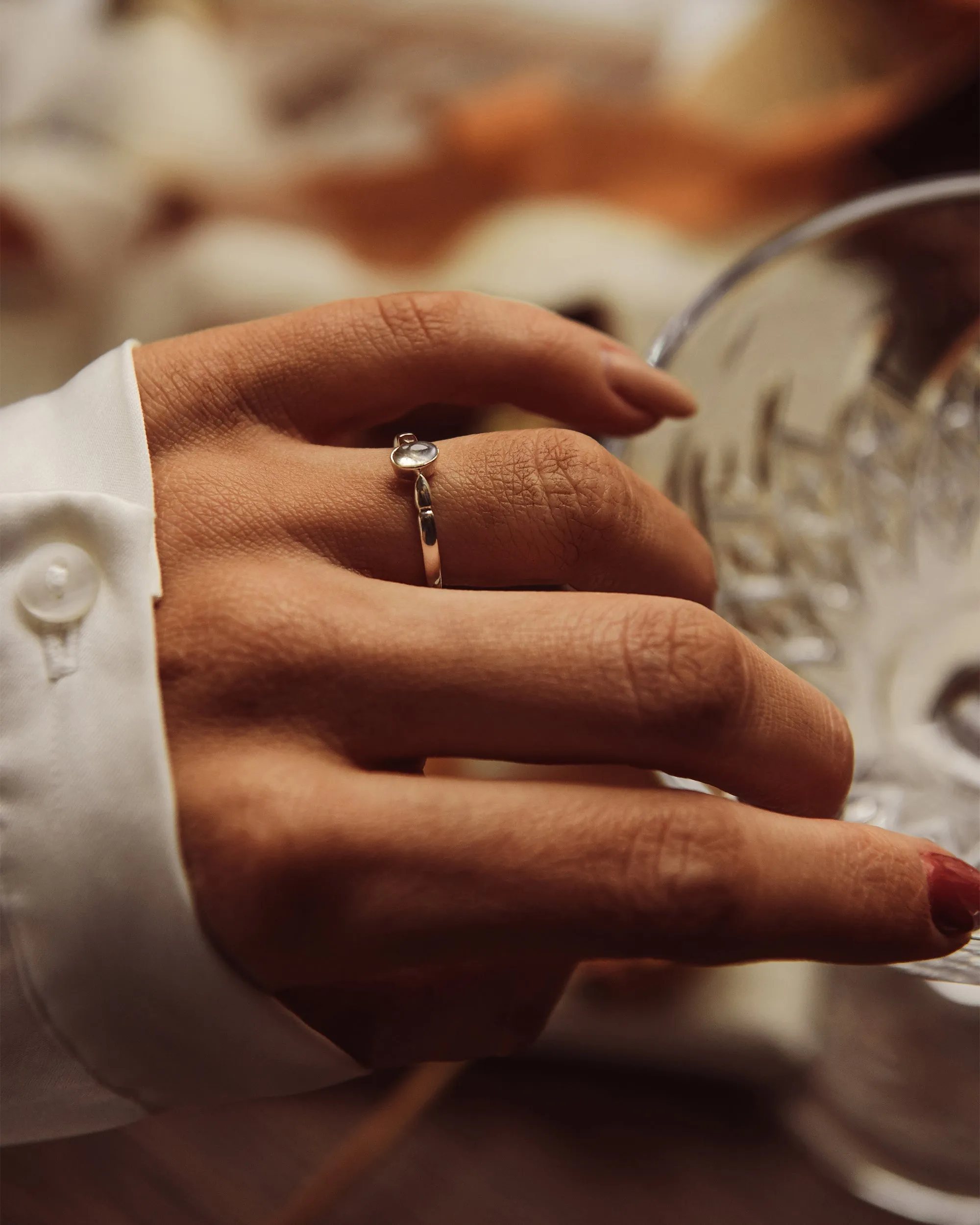 Joanie Sterling Silver Birthstone Ring - June sold by Rock n Rose product image thumbnail 2