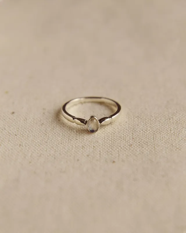 Joanie Sterling Silver Birthstone Ring - June sold by Rock n Rose