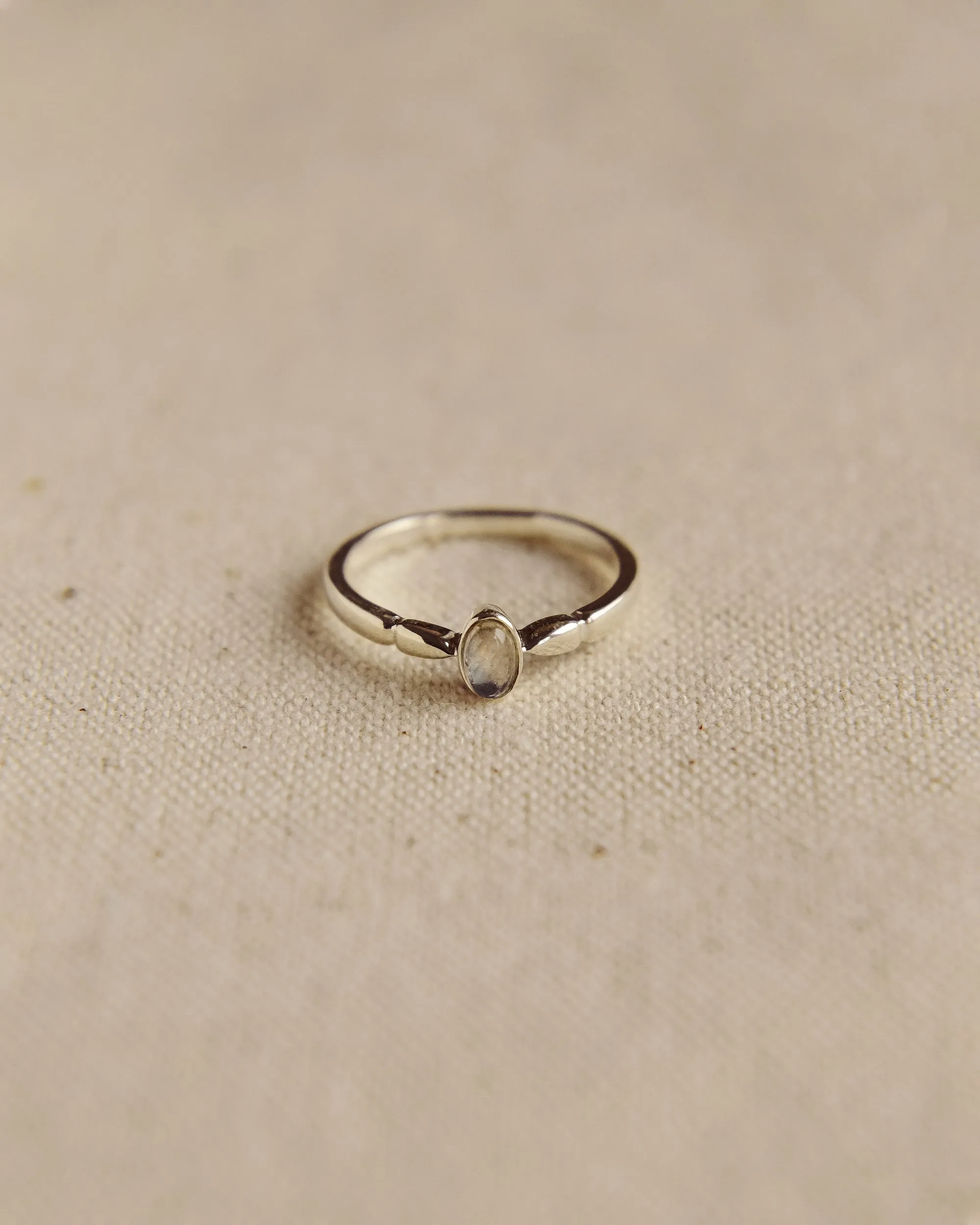 Joanie Sterling Silver Birthstone Ring - June sold by Rock n Rose