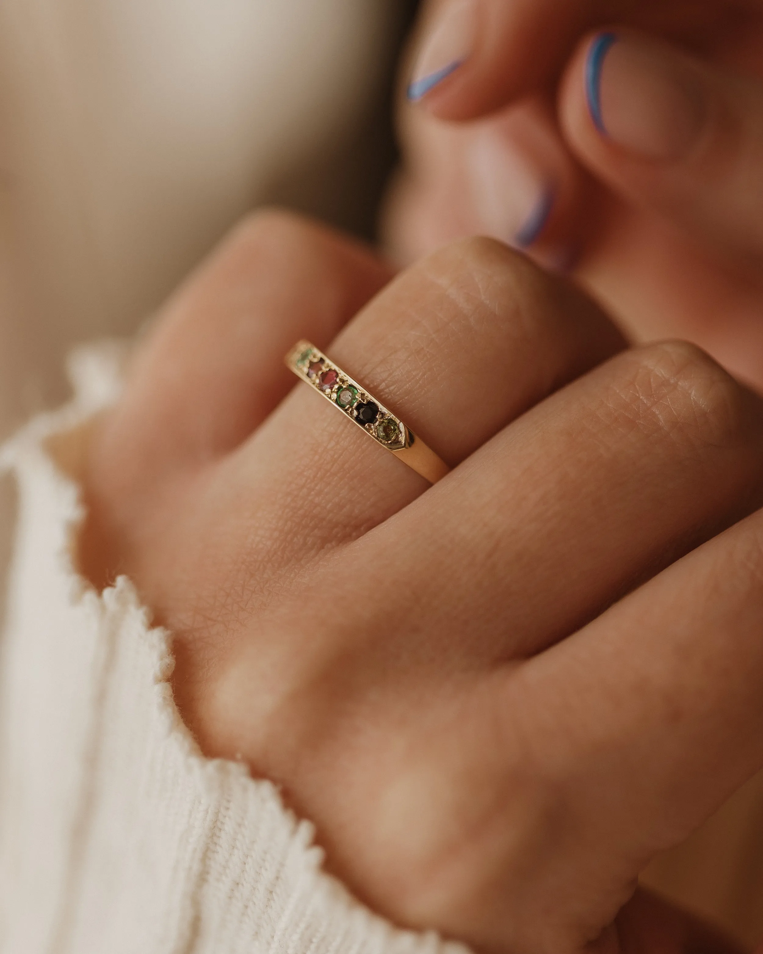 Nina 1992 Vintage 9ct Gold Dearest Acrostic Ring sold by Rock n Rose product image thumbnail 2