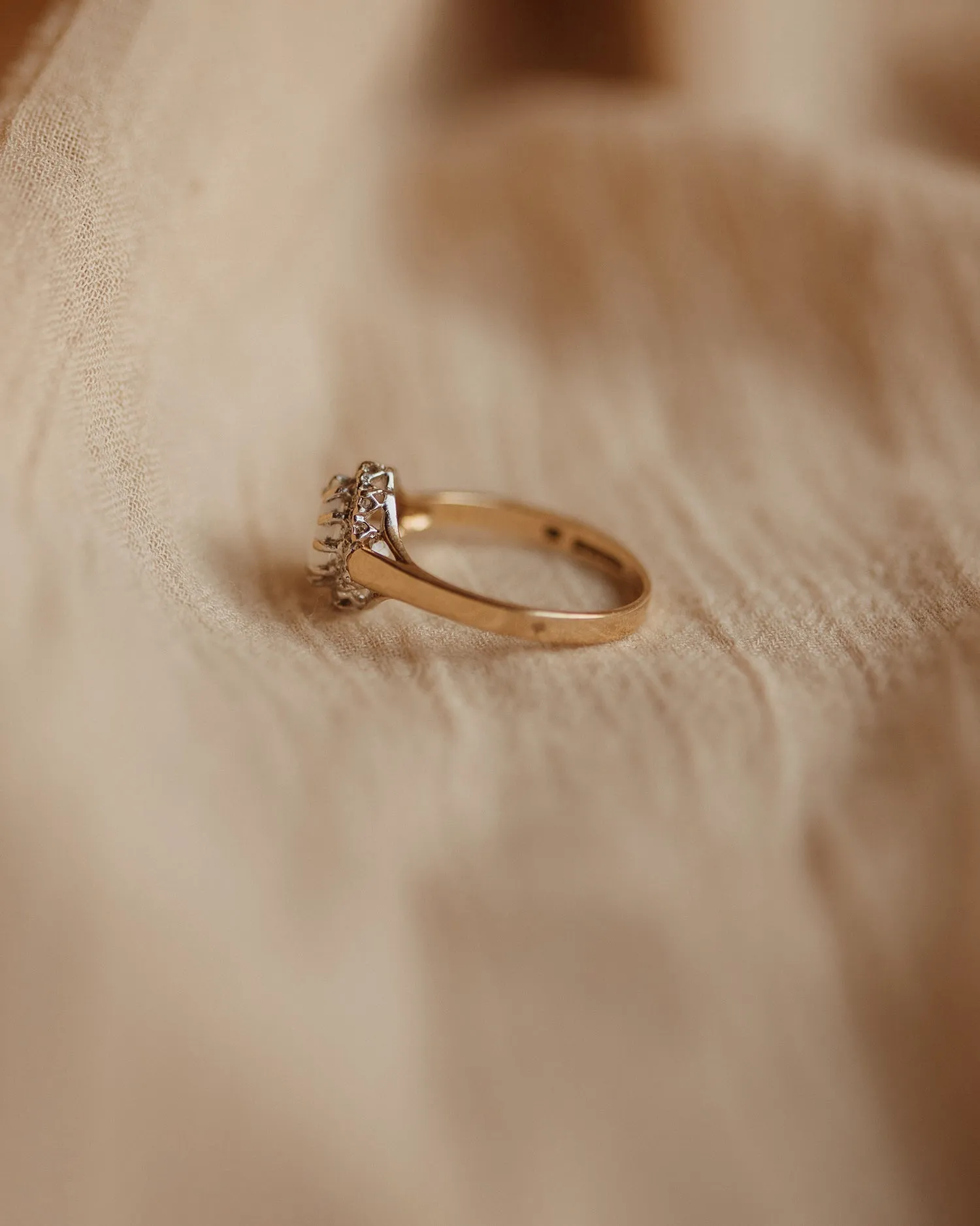 Rosemary 9ct Gold Opal & Diamond Ring sold by Rock n Rose product image thumbnail 5