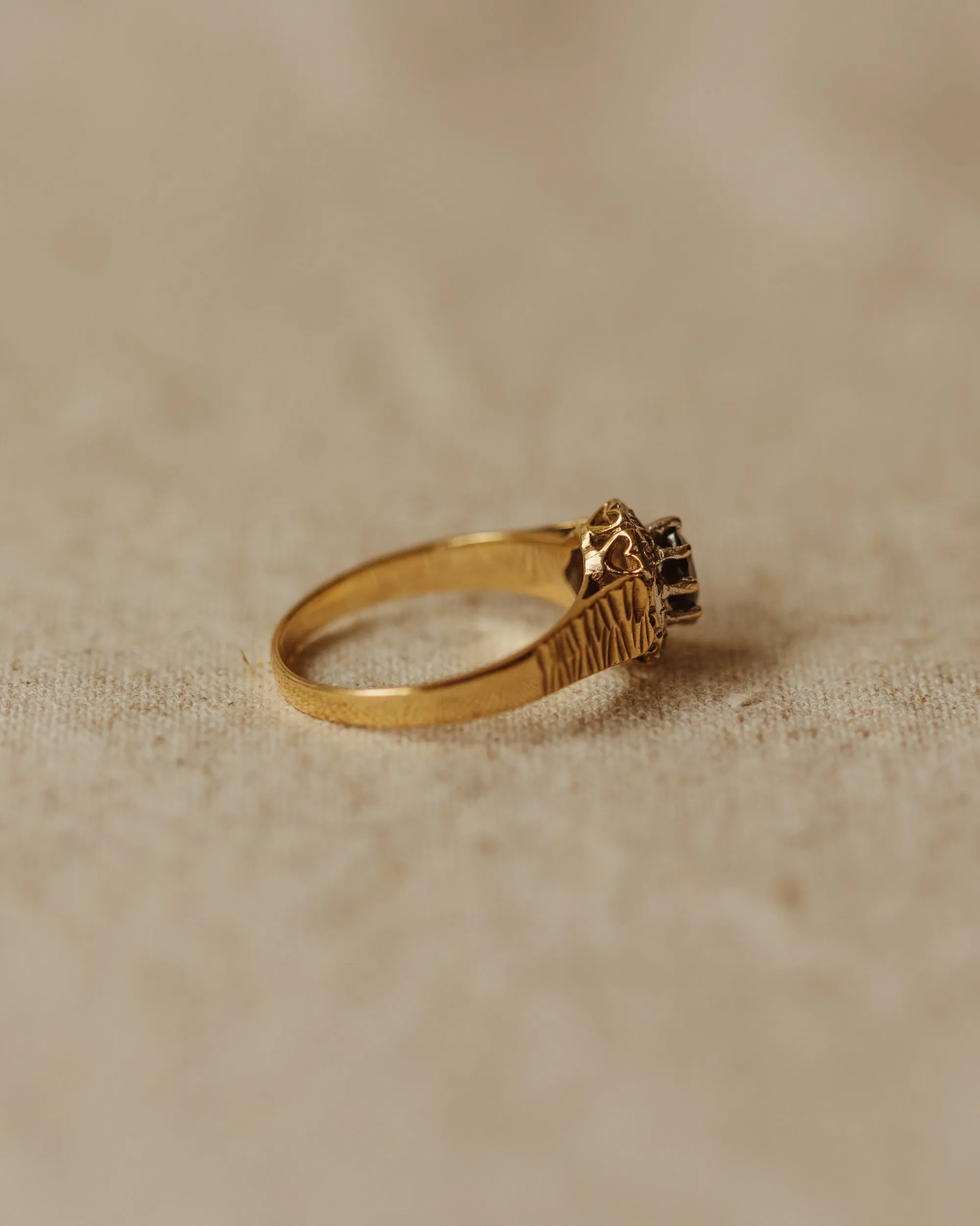 Nell Vintage 9ct Gold Sapphire & Diamond Ring sold by Rock n Rose product image thumbnail 5