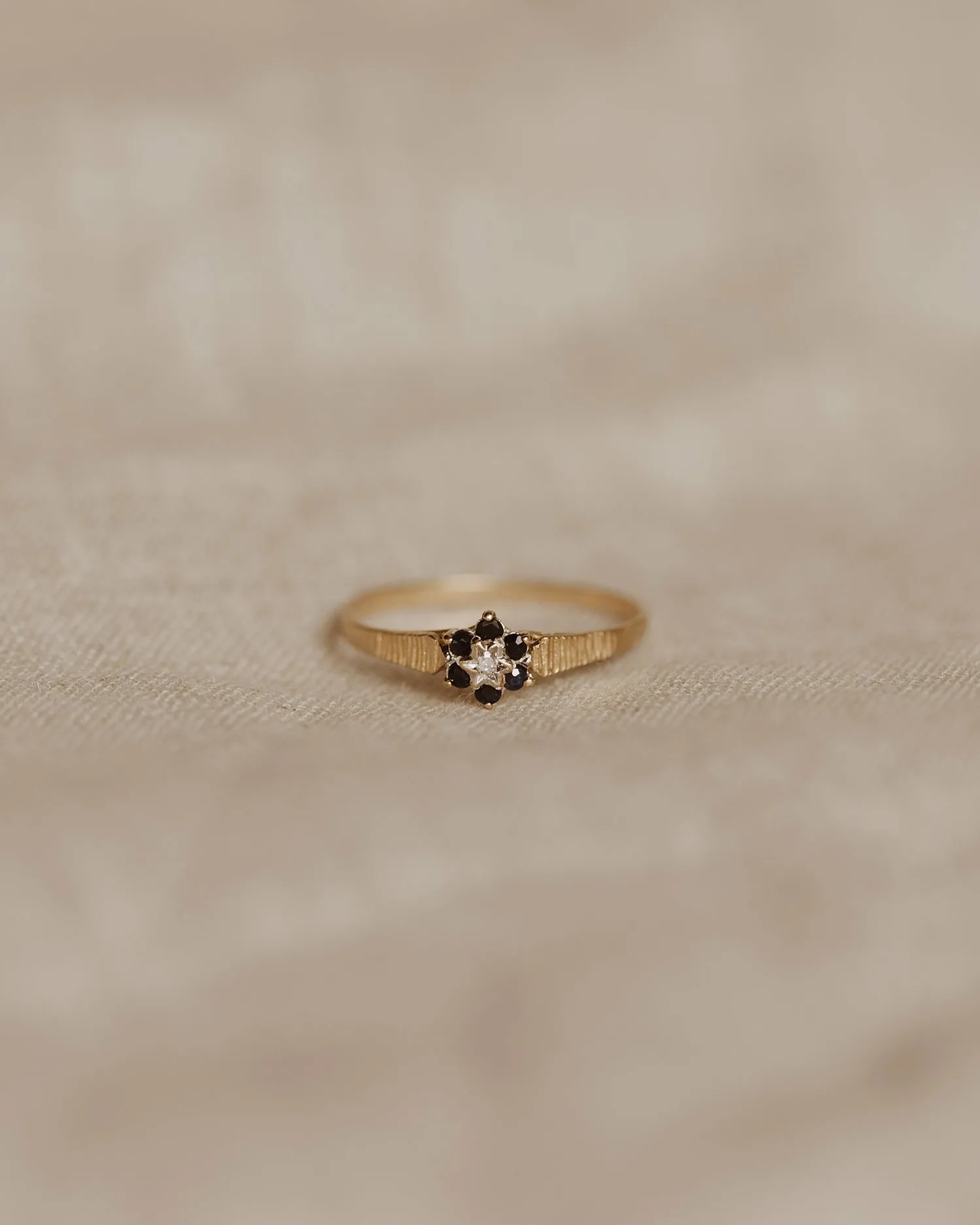 Dolly 9ct Gold Sapphire & Diamond Ring sold by Rock n Rose product image thumbnail 2