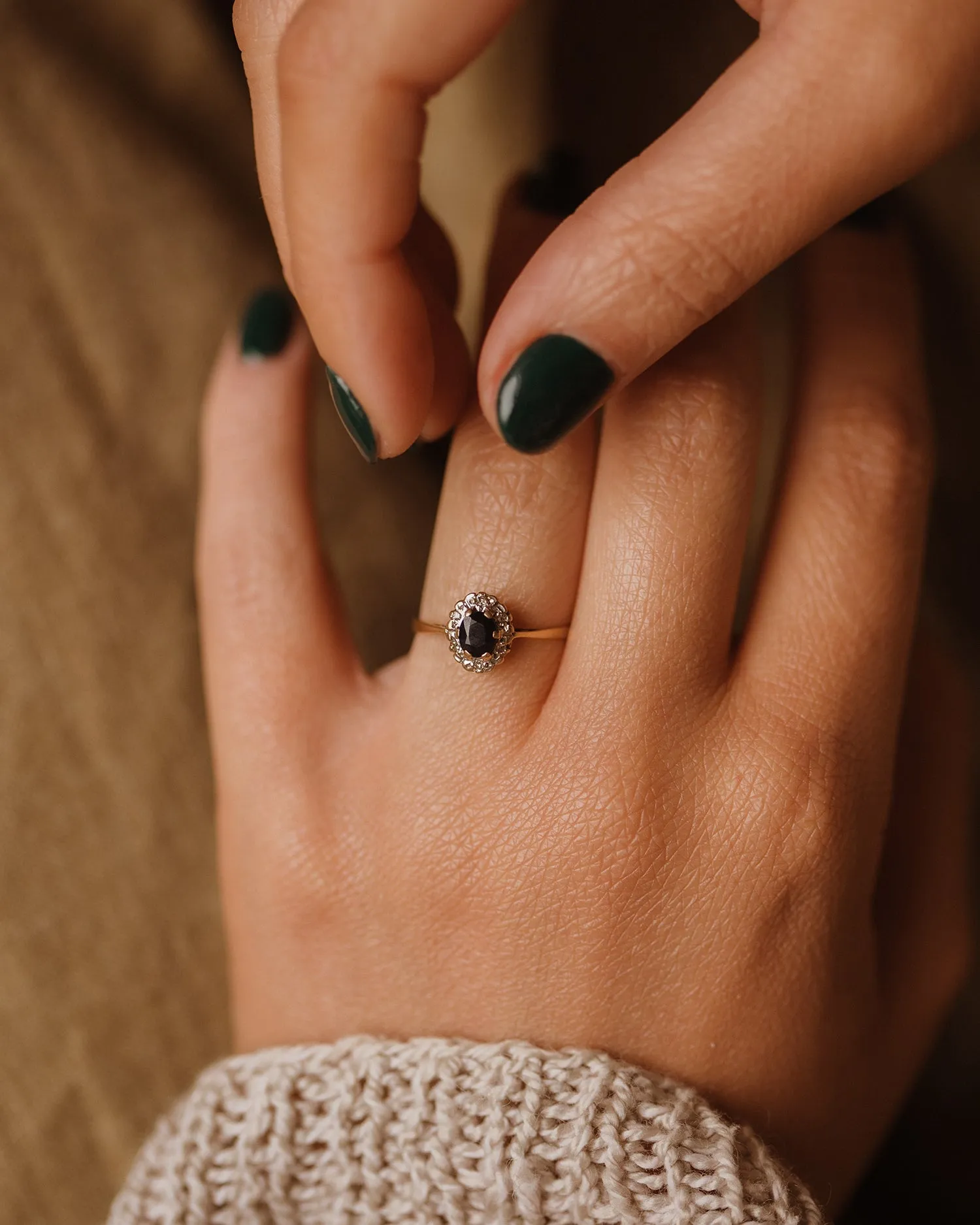 Matilda 1983 9ct Gold Sapphire & Diamond Ring sold by Rock n Rose product image thumbnail 2