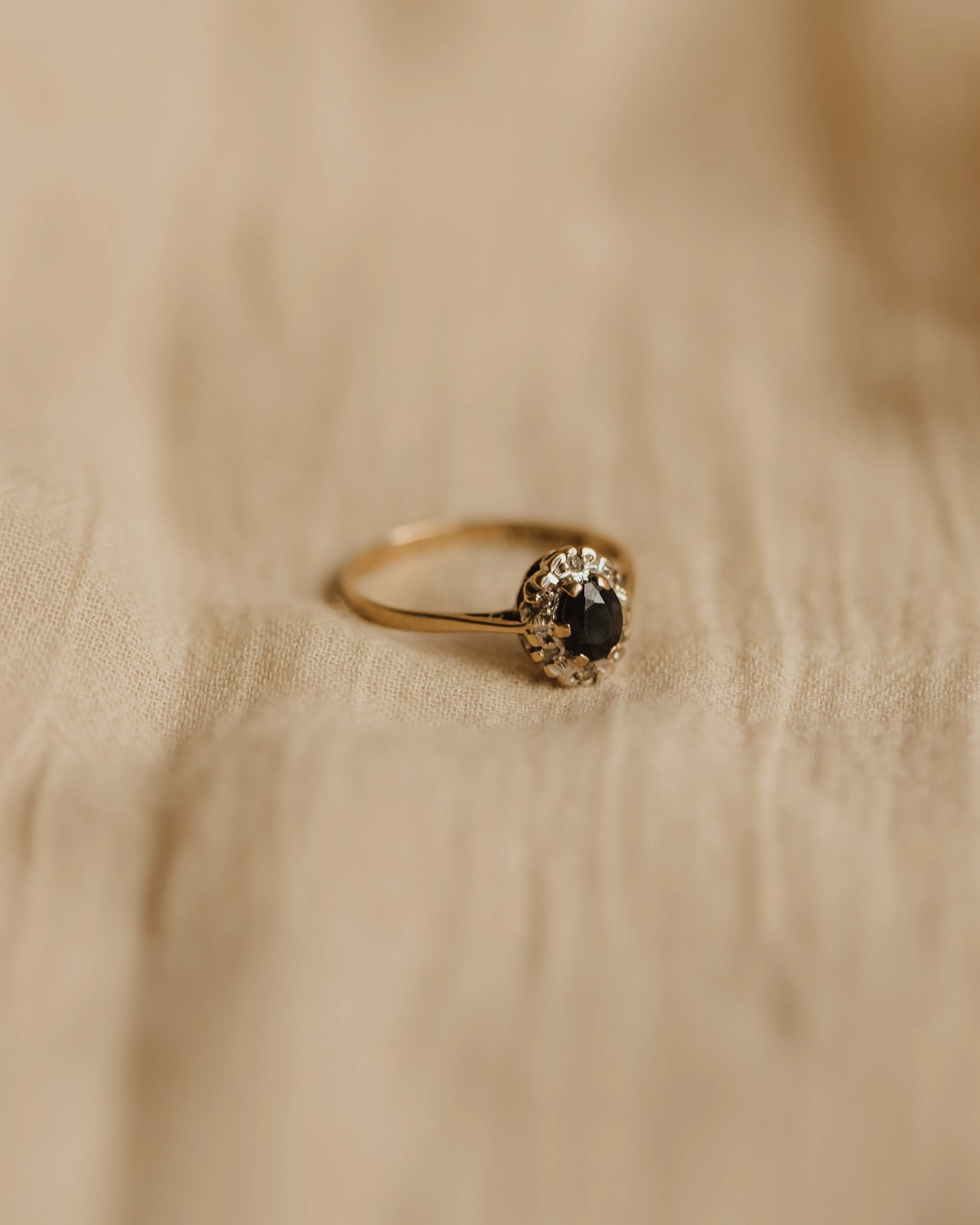 Matilda 1983 9ct Gold Sapphire & Diamond Ring sold by Rock n Rose product image thumbnail 3