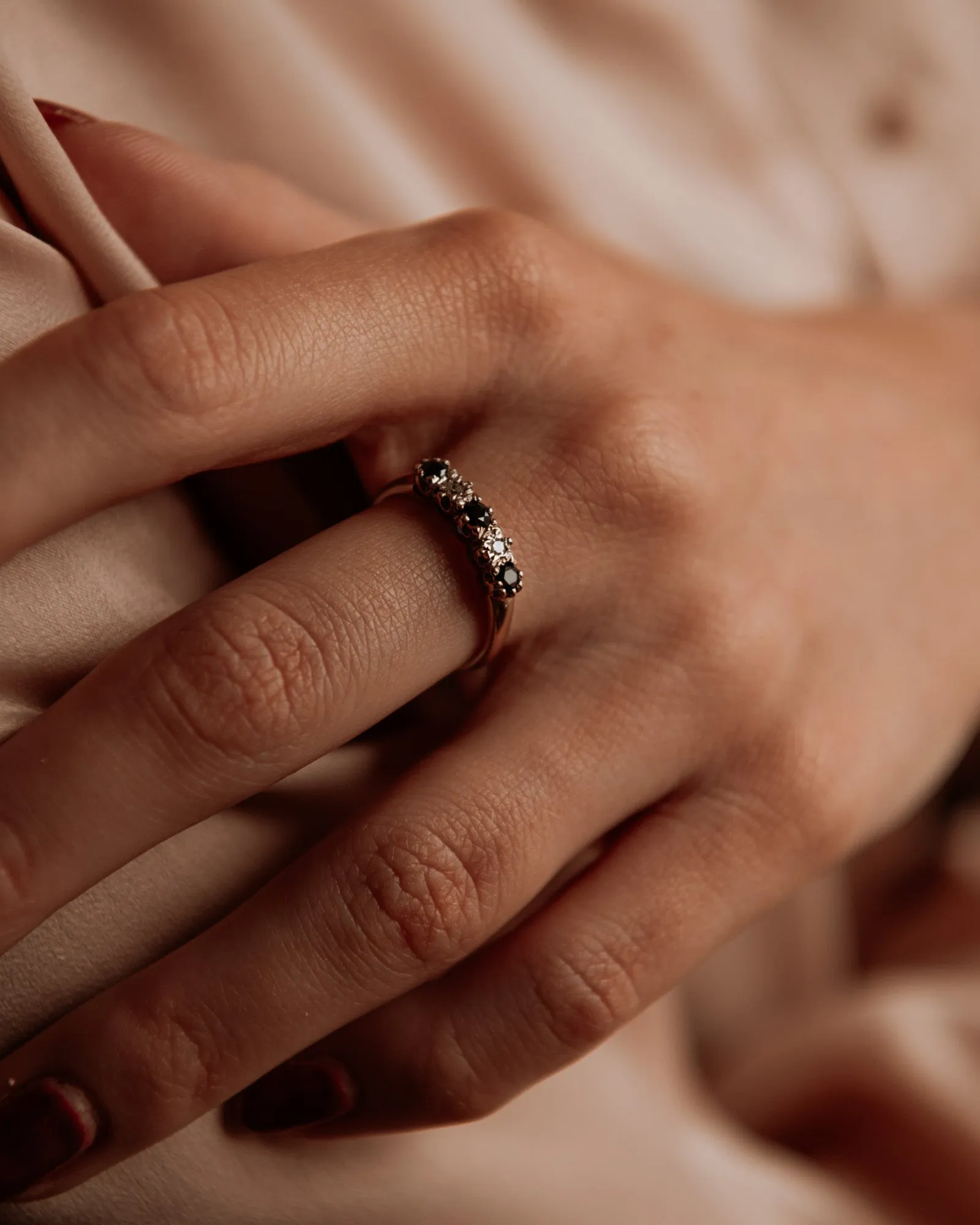 Francine 9ct Gold Sapphire & Diamond Ring sold by Rock n Rose product image thumbnail 5