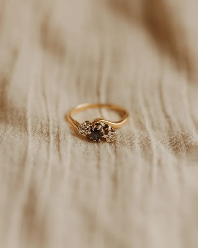 Jean 18ct Gold Sapphire & Diamond Ring sold by Rock n Rose