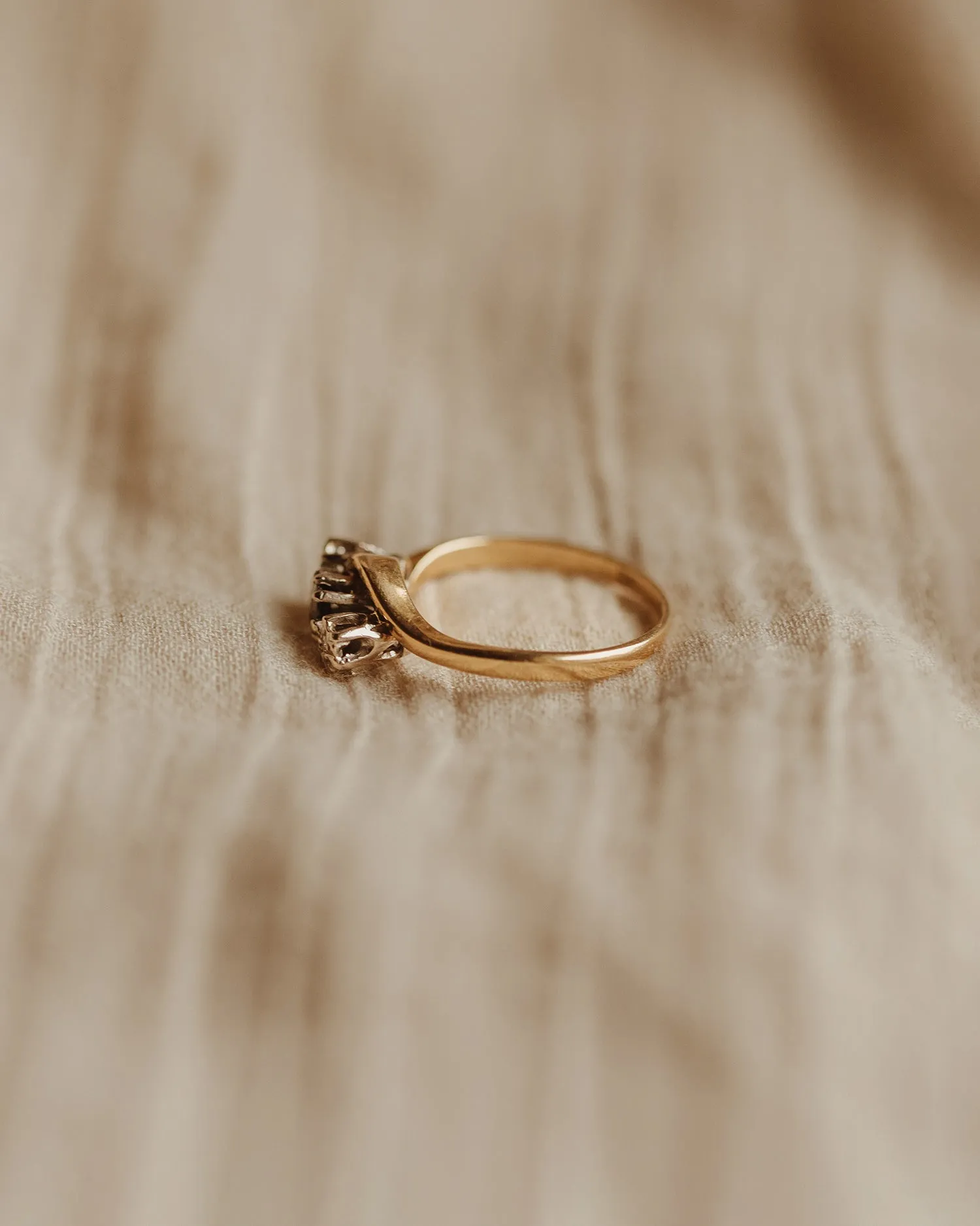 Jean 18ct Gold Sapphire & Diamond Ring sold by Rock n Rose product image thumbnail 5