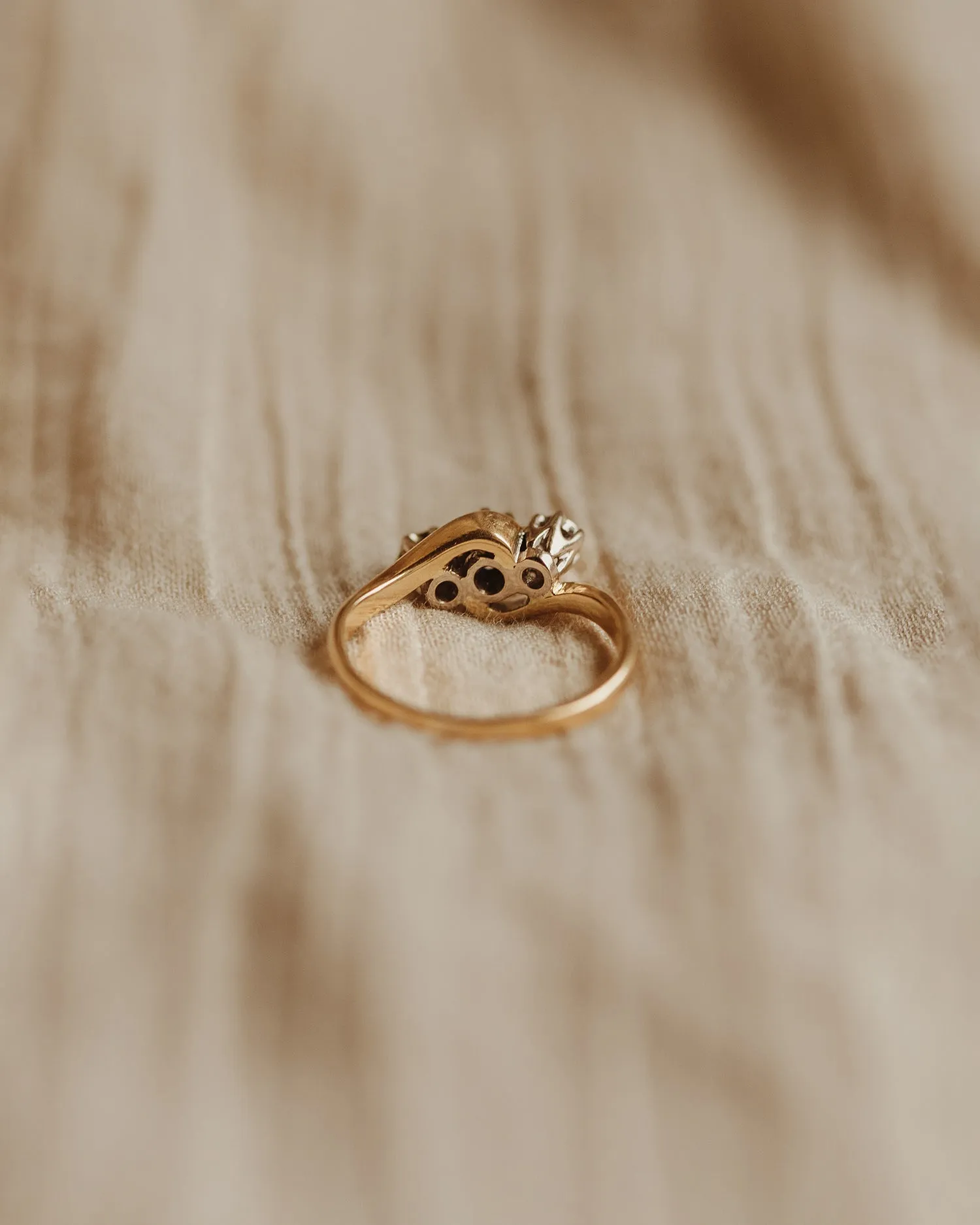 Jean 18ct Gold Sapphire & Diamond Ring sold by Rock n Rose product image thumbnail 4