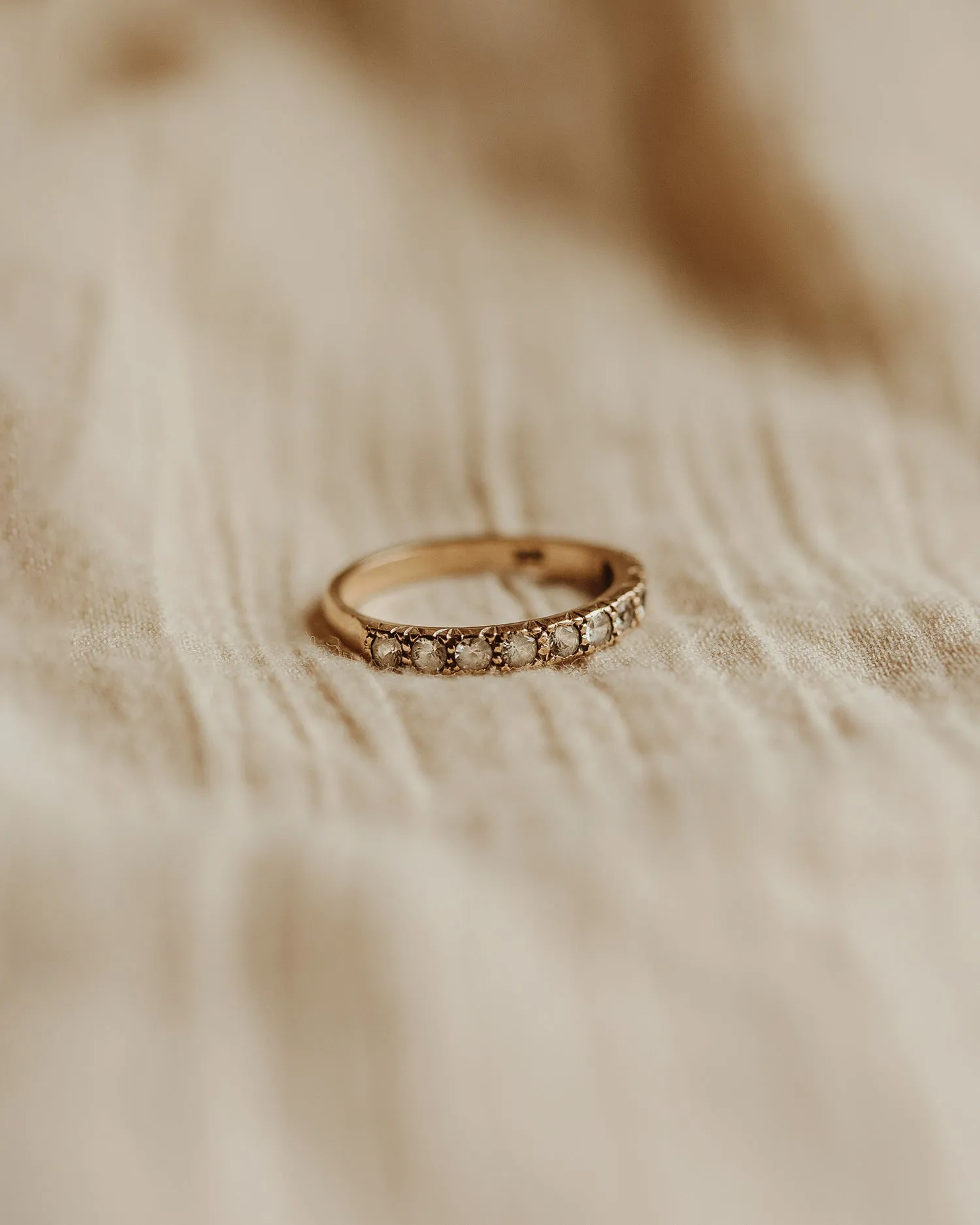 Cecilia 9ct Gold Half Eternity Ring sold by Rock n Rose product image thumbnail 3