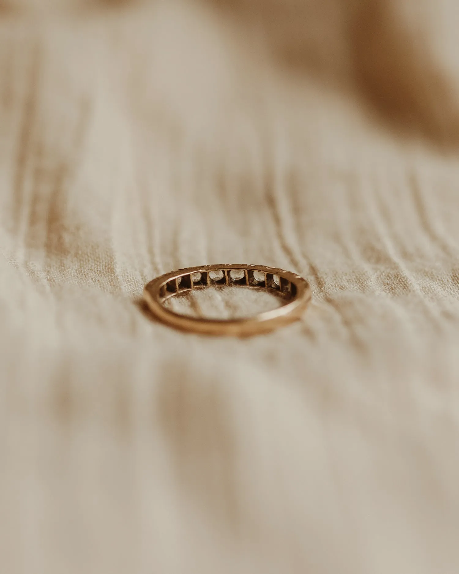 Cecilia 9ct Gold Half Eternity Ring sold by Rock n Rose product image thumbnail 5