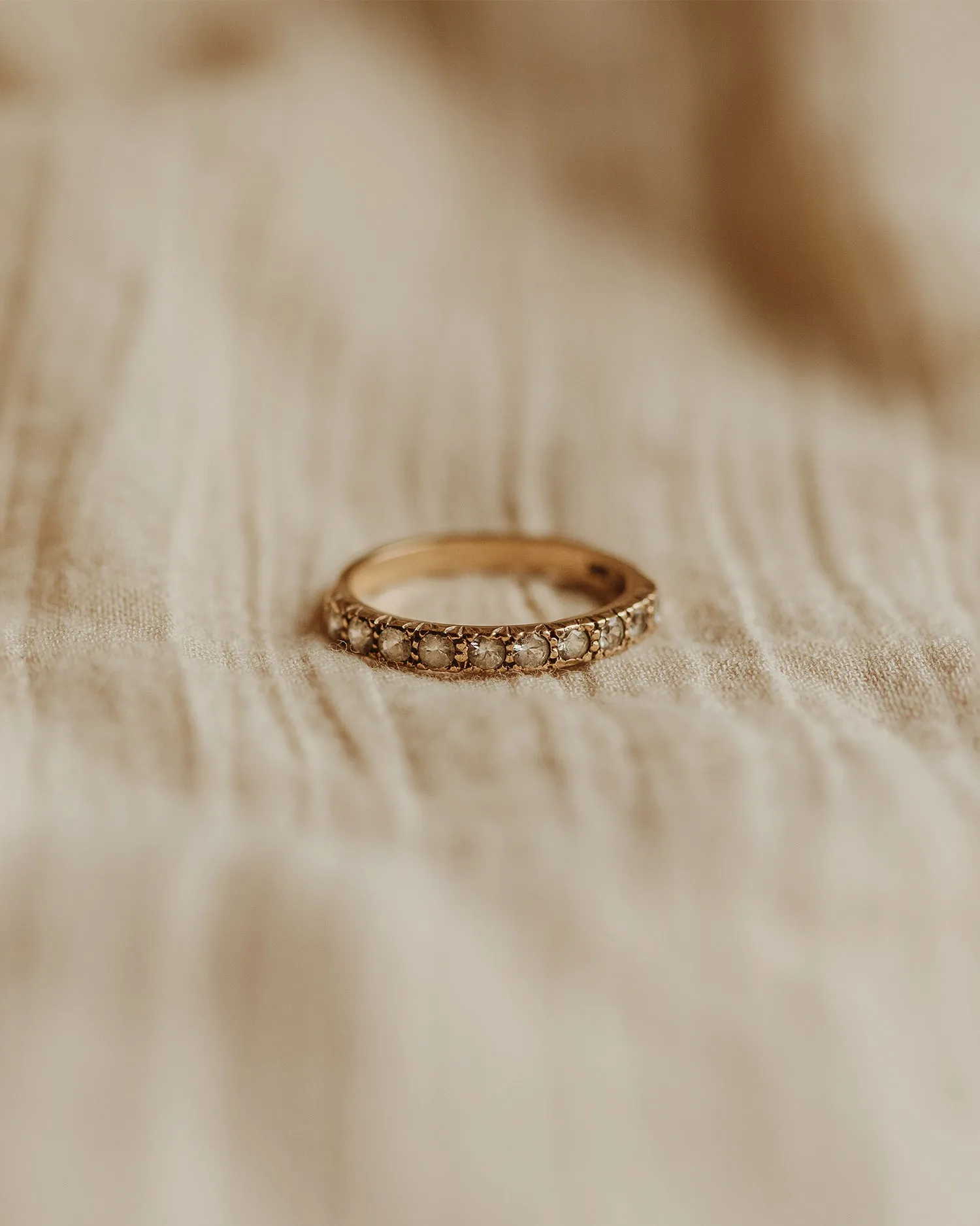 Cecilia 9ct Gold Half Eternity Ring sold by Rock n Rose