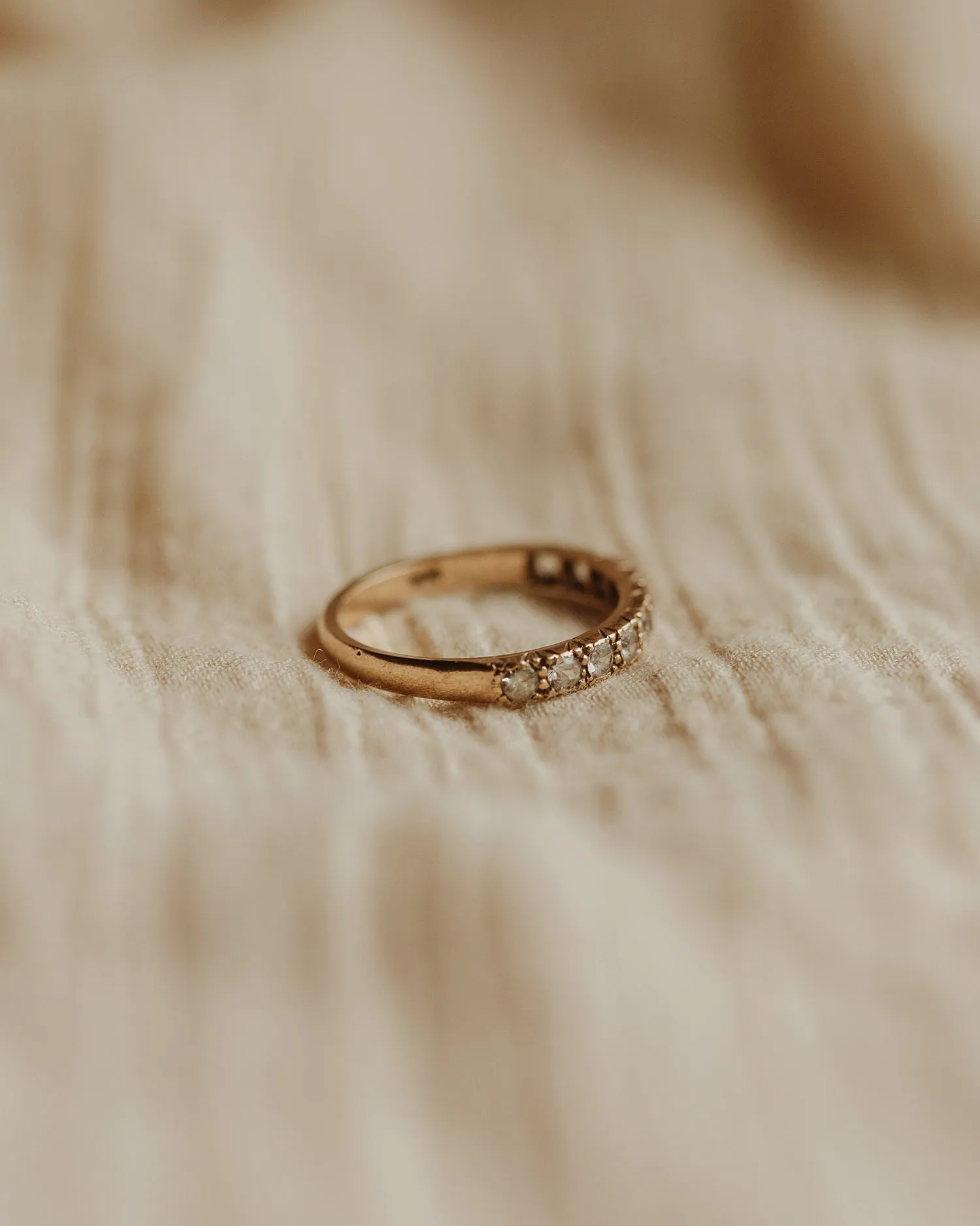 Cecilia 9ct Gold Half Eternity Ring sold by Rock n Rose product image thumbnail 4