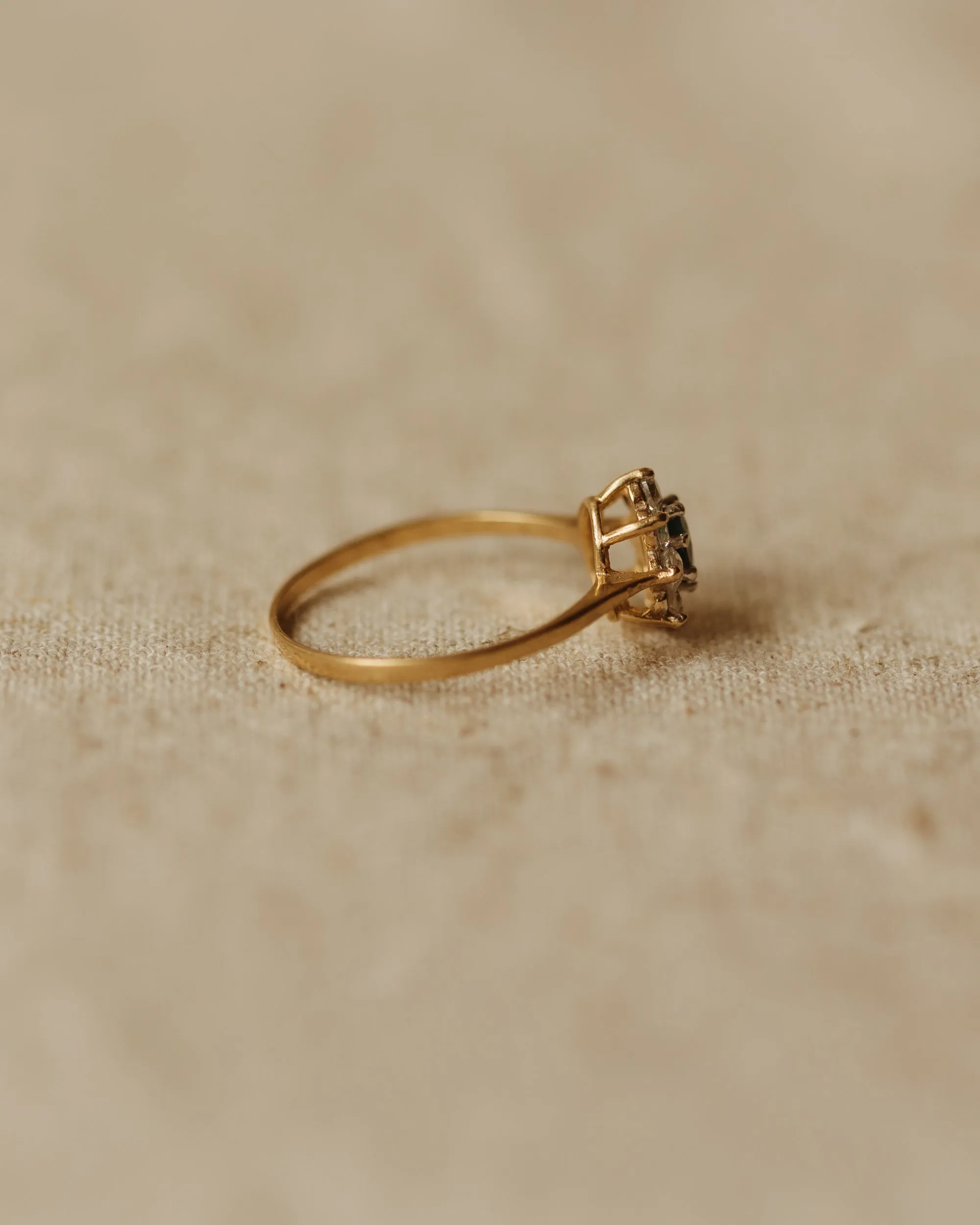 Norma 1979 9ct Gold Blue Topaz Cluster Ring sold by Rock n Rose product image thumbnail 5