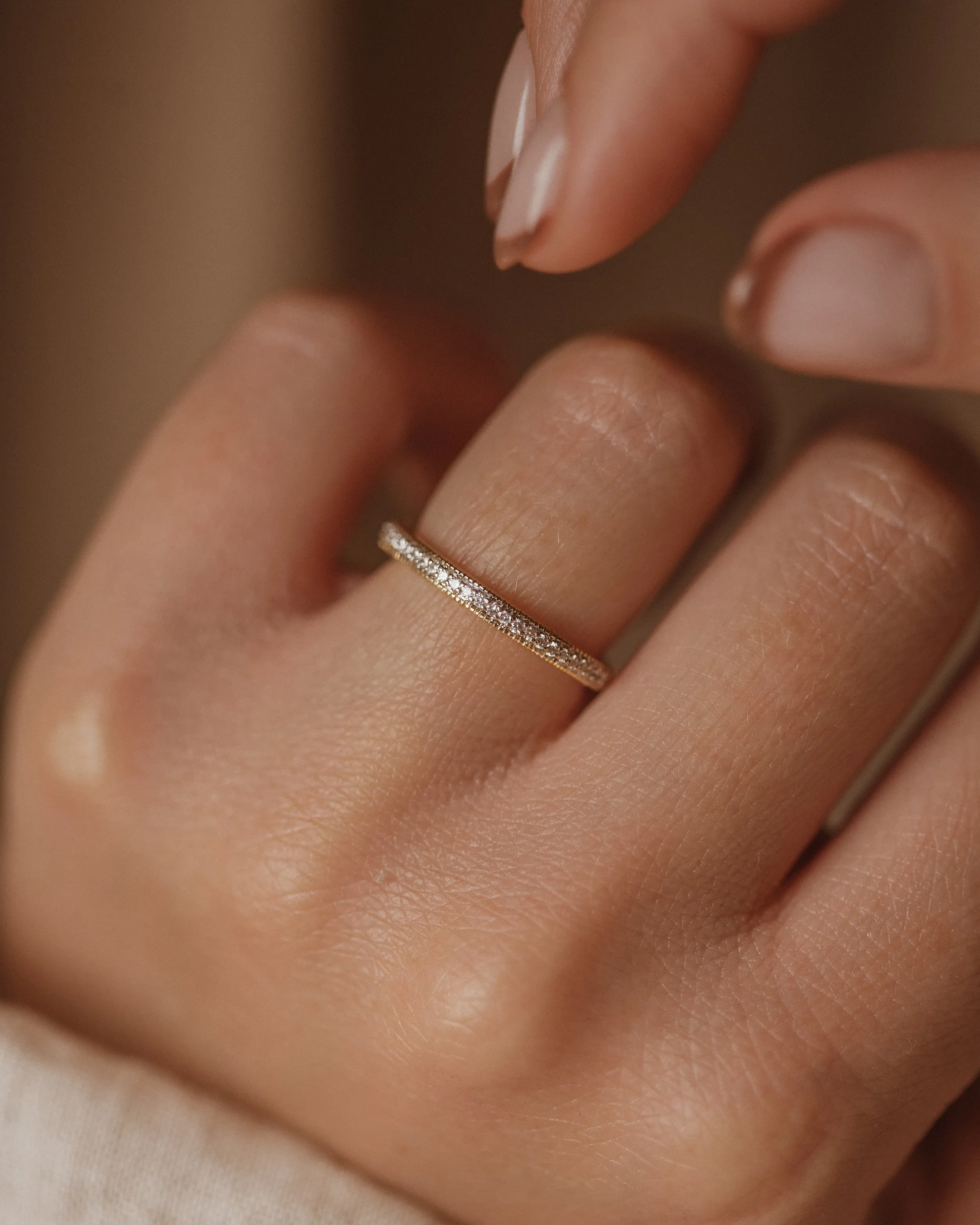 Victoria 18ct Gold Diamond Half Eternity Ring sold by Rock n Rose product image thumbnail 2