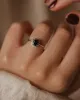 Helena 1983 Vintage 9ct Gold Sapphire & Diamond Cluster Ring sold by Rock n Rose