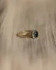 Helena 1983 Vintage 9ct Gold Sapphire & Diamond Cluster Ring sold by Rock n Rose