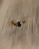Helena 1983 Vintage 9ct Gold Sapphire & Diamond Cluster Ring sold by Rock n Rose