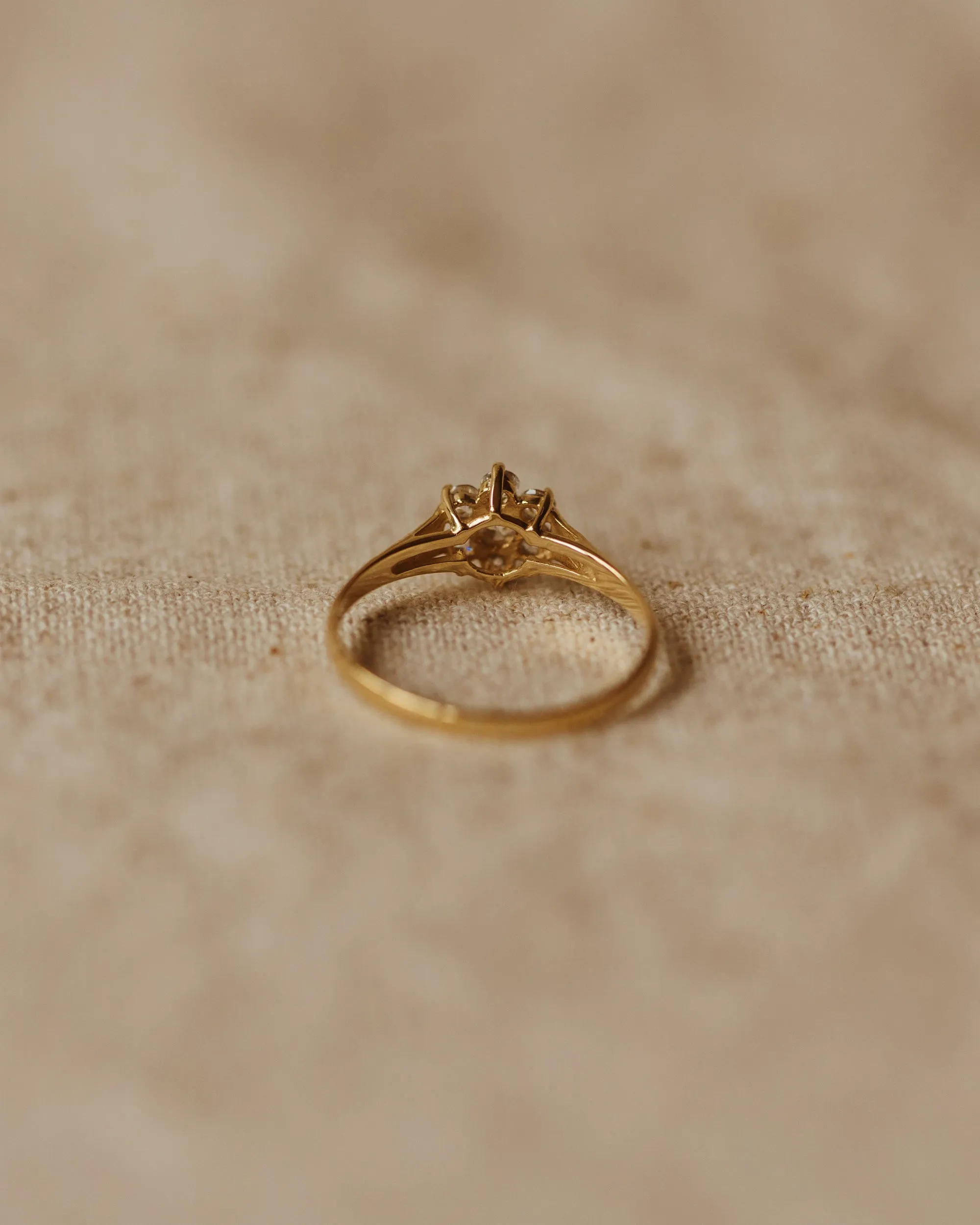 Sylvia 1990 9ct Gold CZ Cluster Ring sold by Rock n Rose product image thumbnail 4