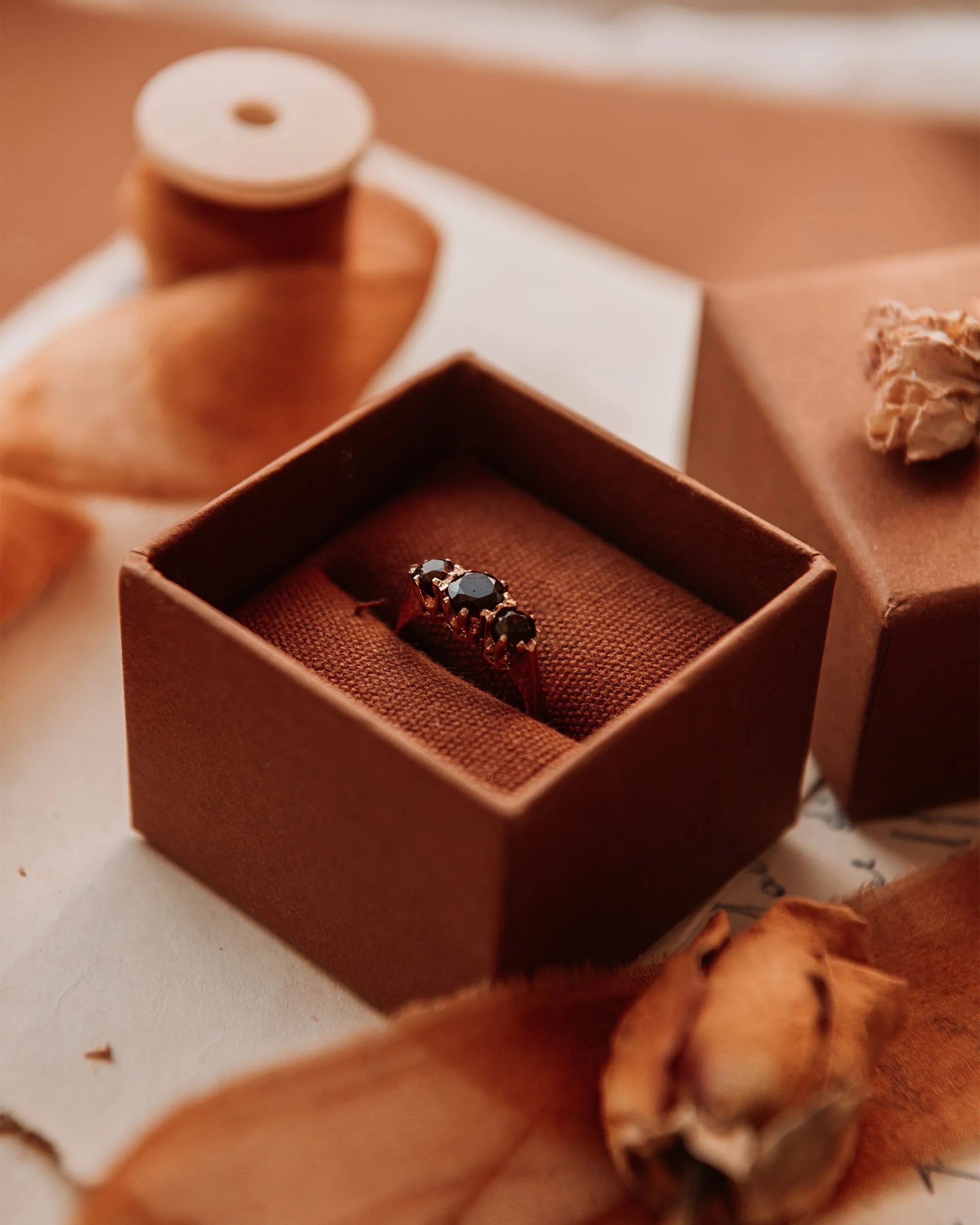 Elm 9ct Gold Garnet Ring sold by Rock n Rose product image thumbnail 2