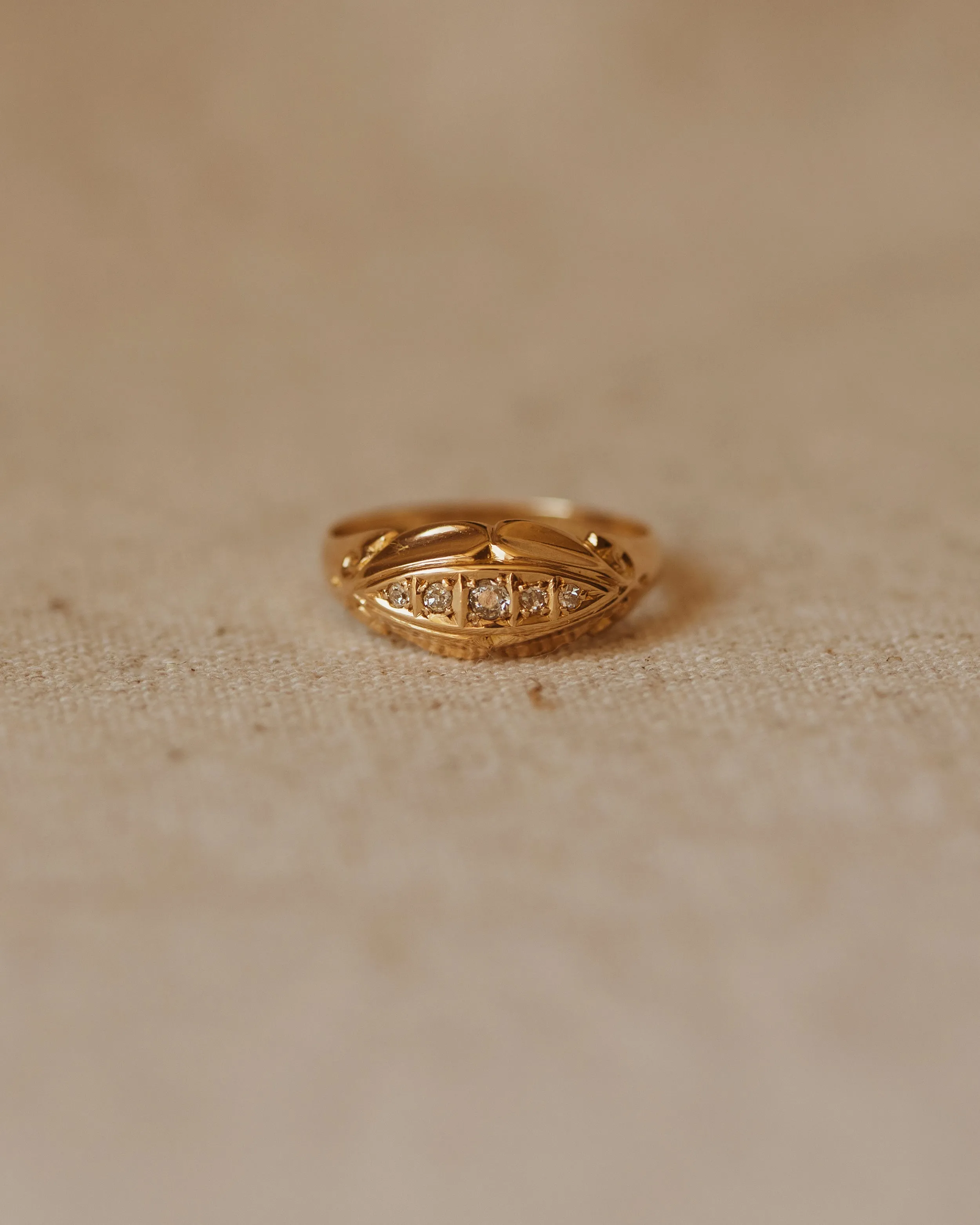 Alma 1916 18ct Gold Antique Diamond Ring sold by Rock n Rose product image thumbnail 2