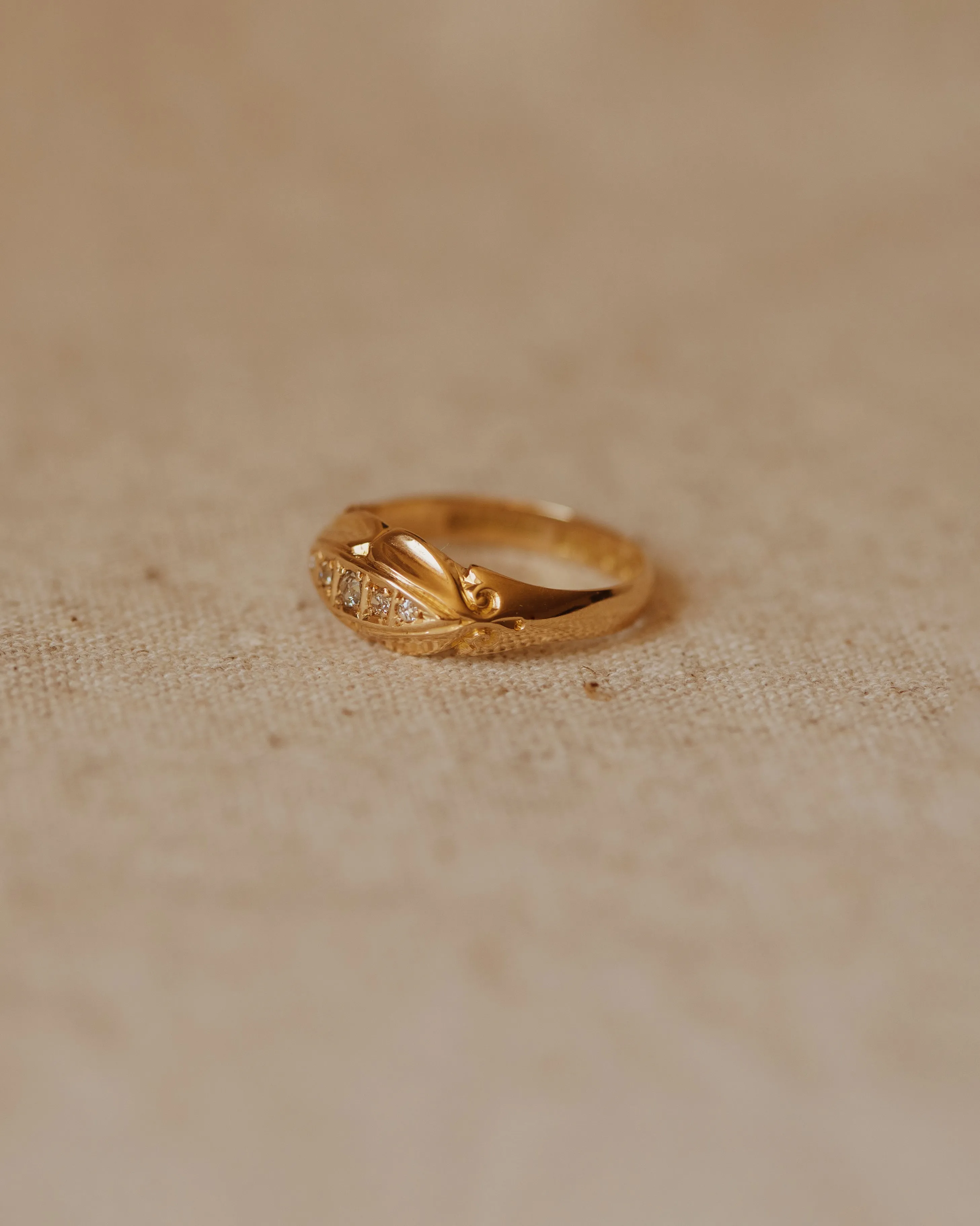 Alma 1916 18ct Gold Antique Diamond Ring sold by Rock n Rose product image thumbnail 4