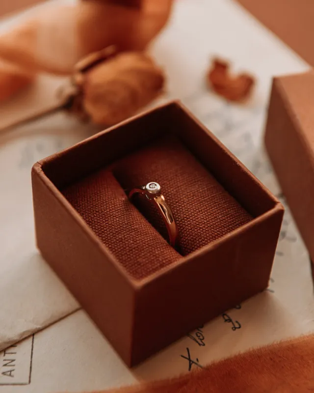 Mae 9ct Gold Solitaire Diamond Ring sold by Rock n Rose