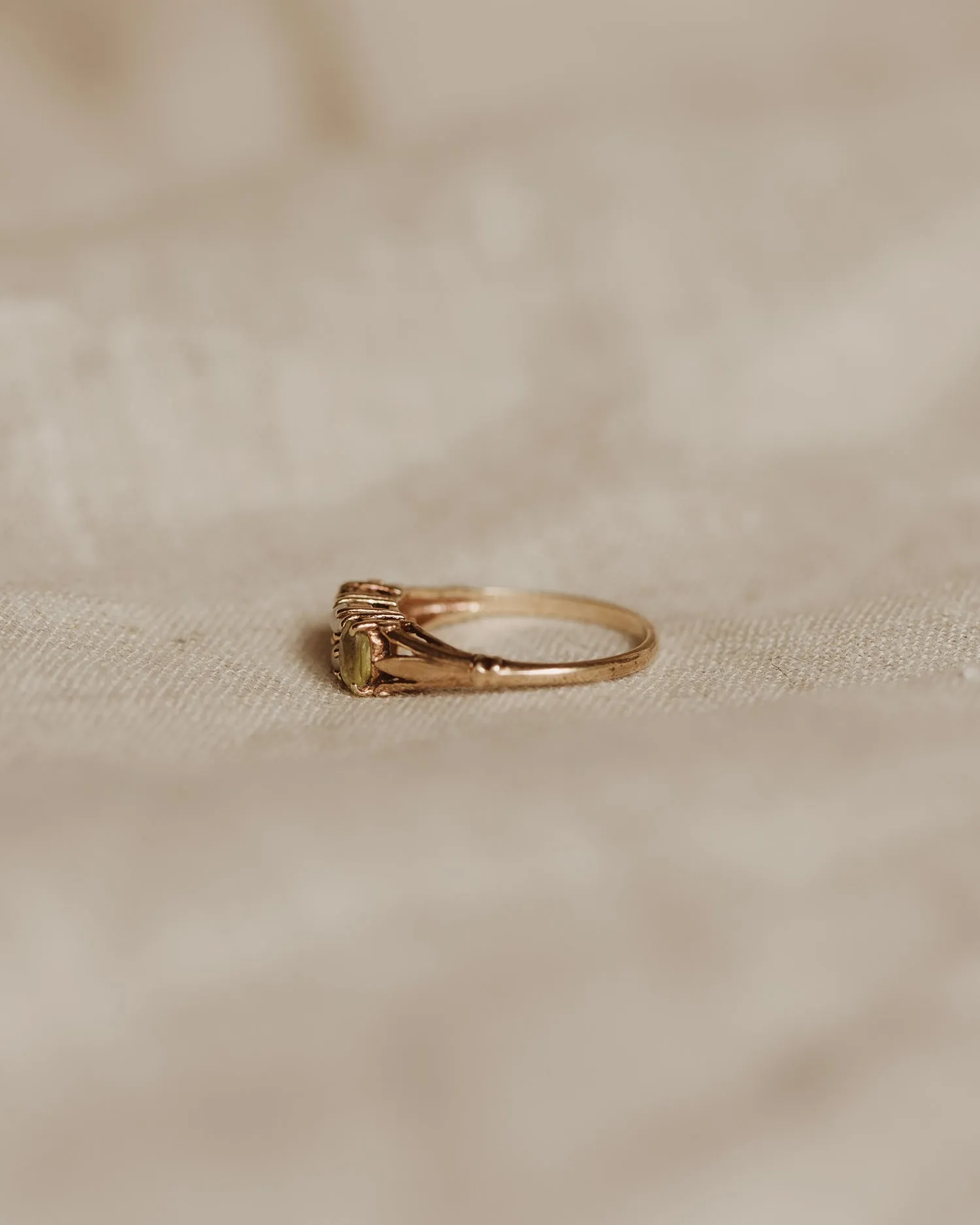 Matilda 9ct Gold Peridot & Pearl Ring sold by Rock n Rose product image thumbnail 5