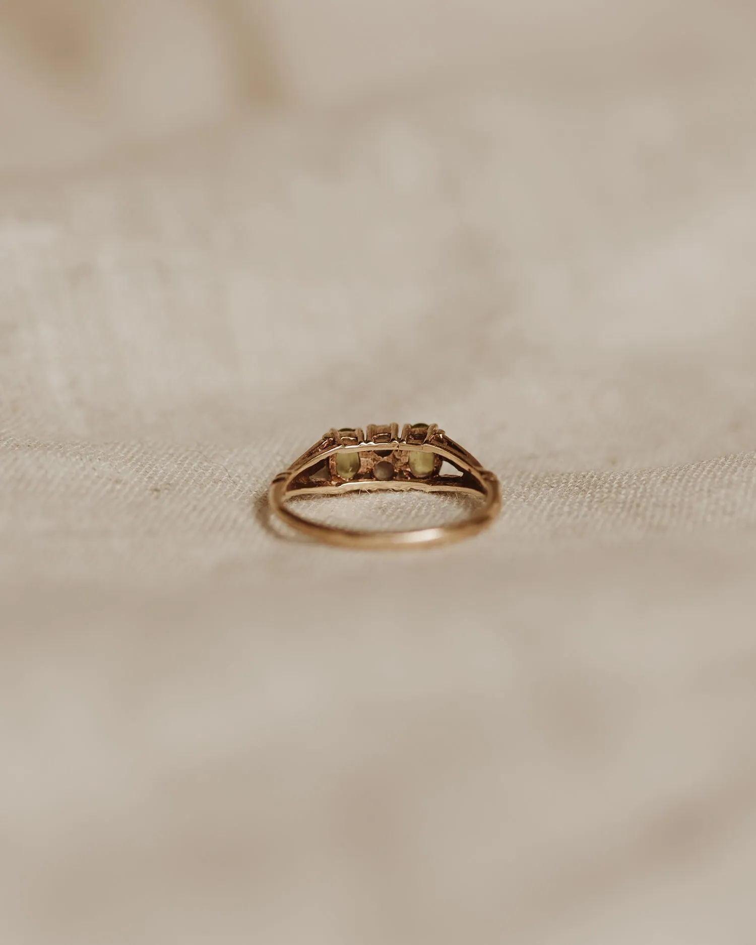 Matilda 9ct Gold Peridot & Pearl Ring sold by Rock n Rose product image thumbnail 4