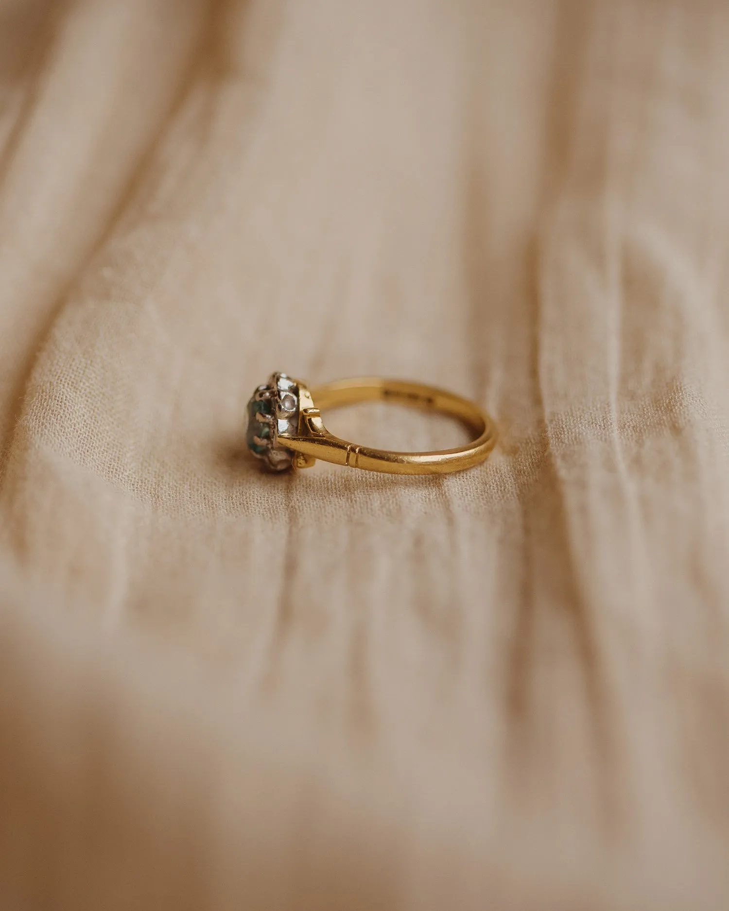 Sadie 1978 18ct Gold Aquamarine & Diamond Ring sold by Rock n Rose product image thumbnail 5