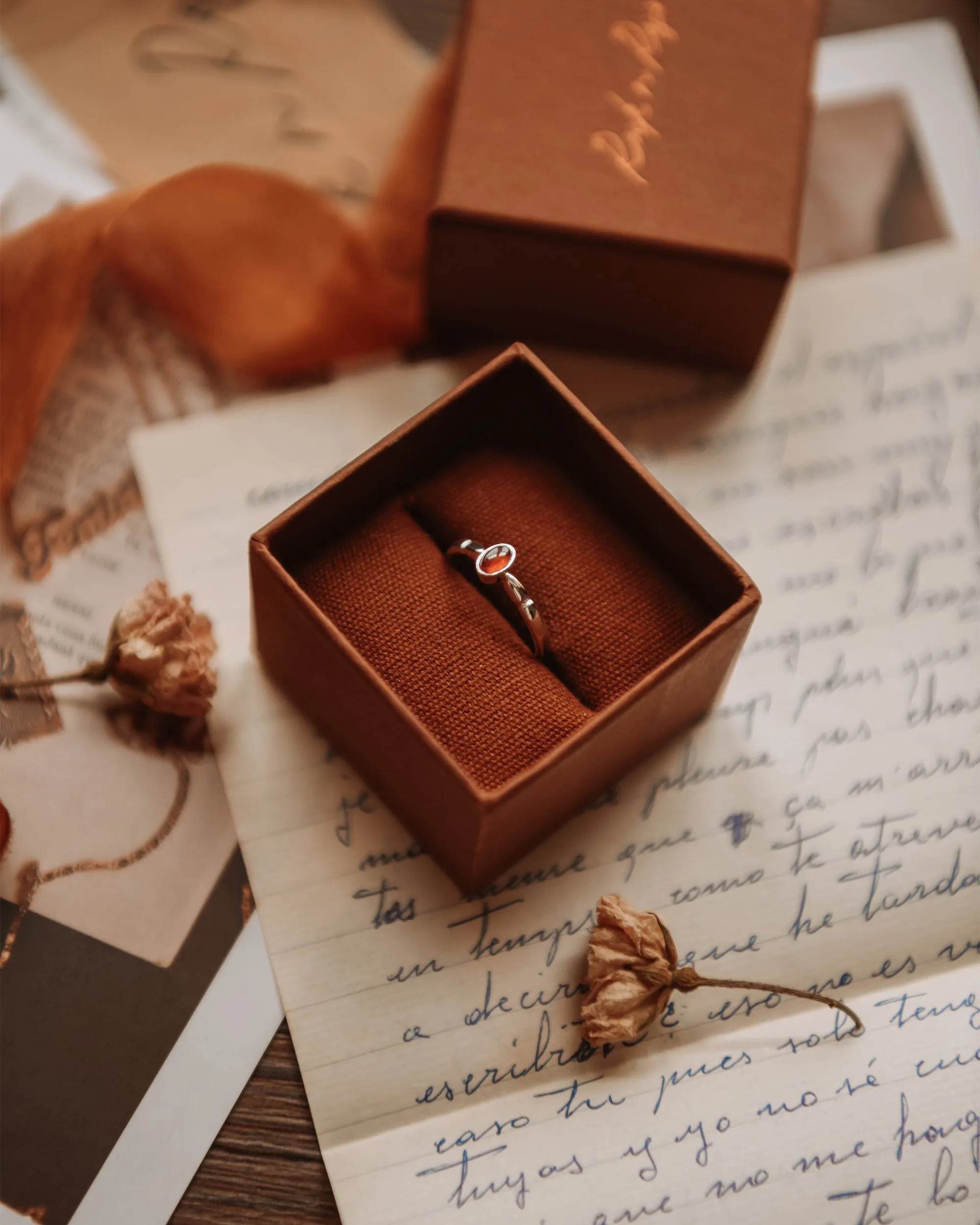 Joanie Sterling Silver Birthstone Ring - January sold by Rock n Rose product image thumbnail 2