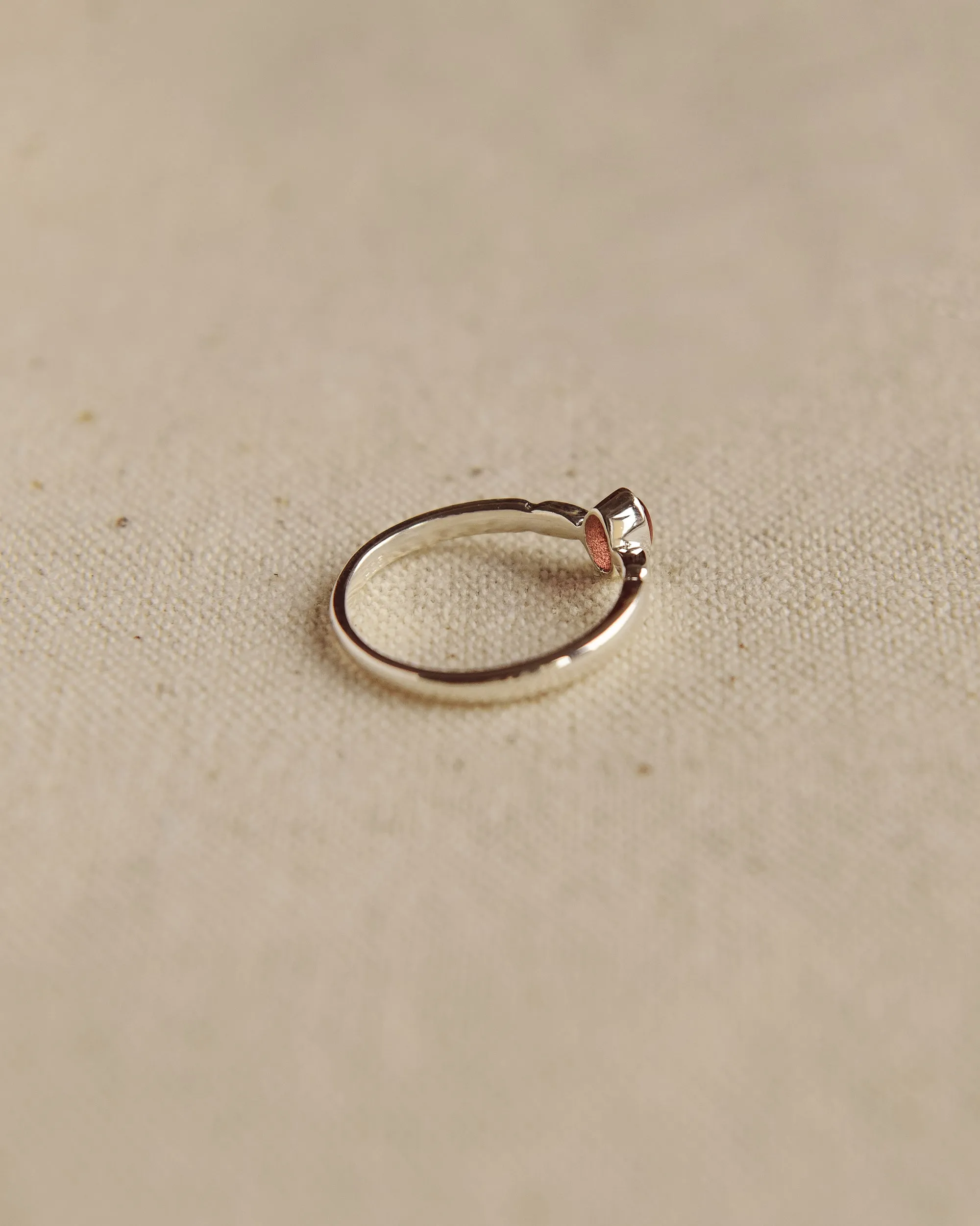 Joanie Sterling Silver Birthstone Ring - January sold by Rock n Rose product image thumbnail 4