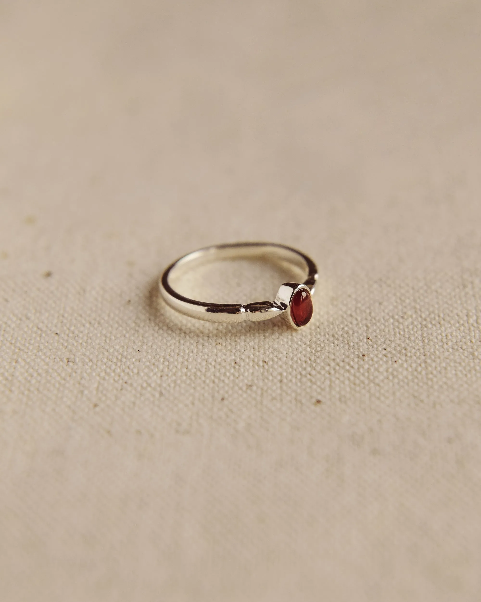 Joanie Sterling Silver Birthstone Ring - January sold by Rock n Rose product image thumbnail 3