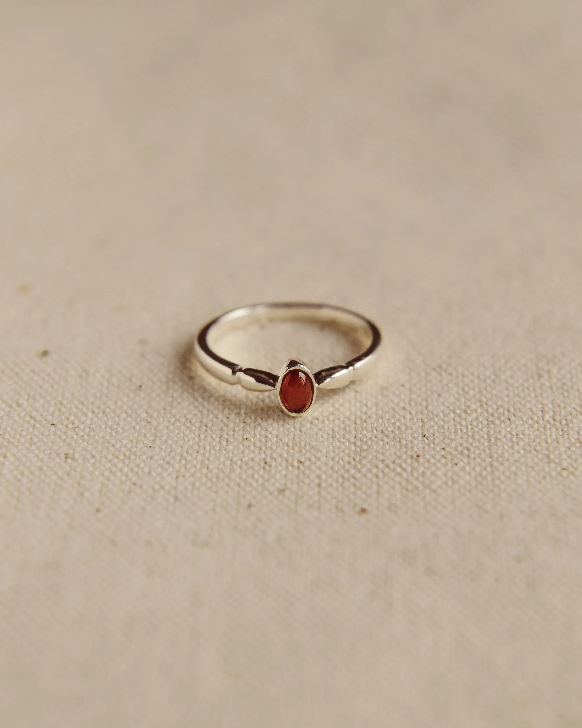 Joanie Sterling Silver Birthstone Ring - January sold by Rock n Rose