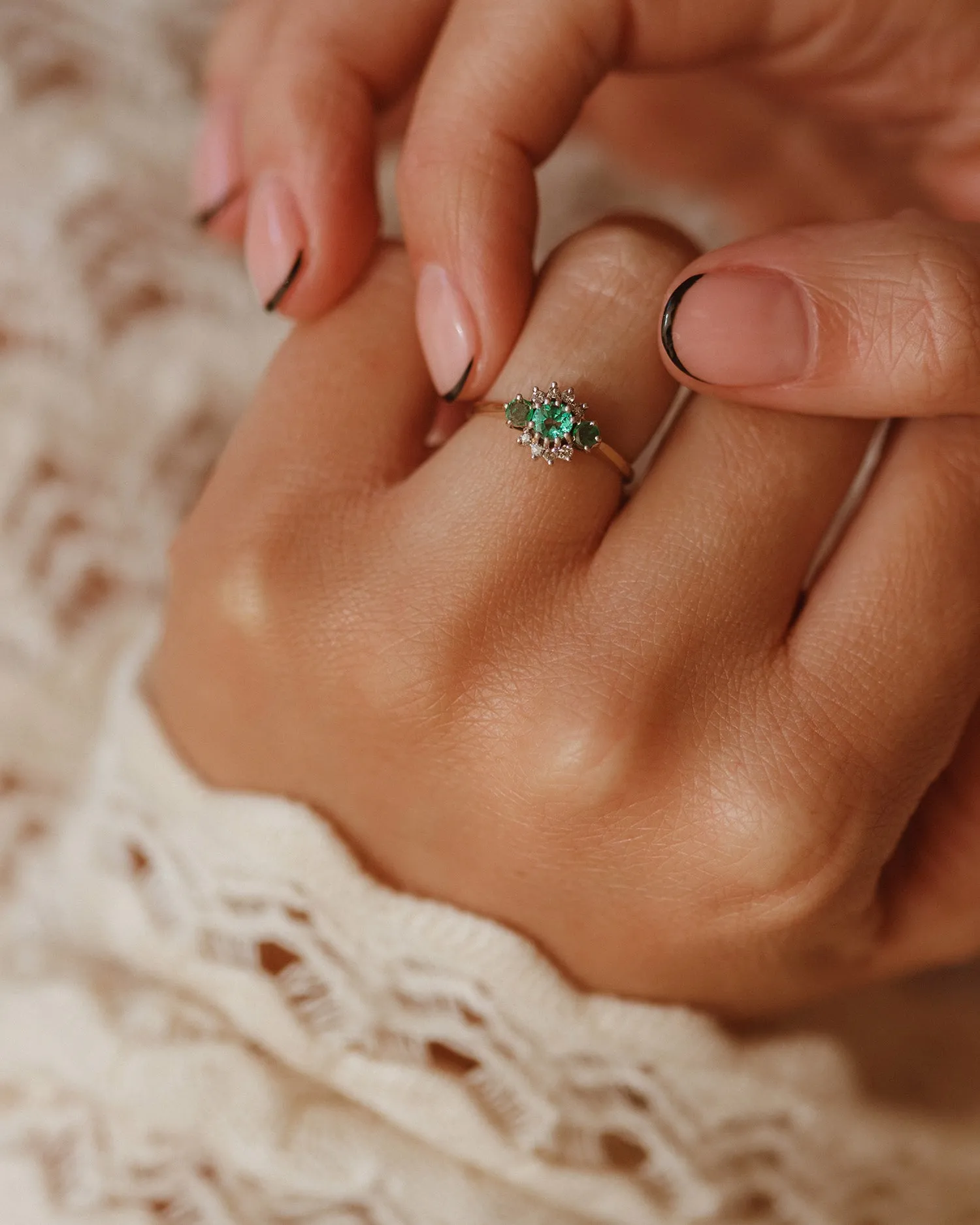 Janis 9ct Gold Emerald Ring sold by Rock n Rose