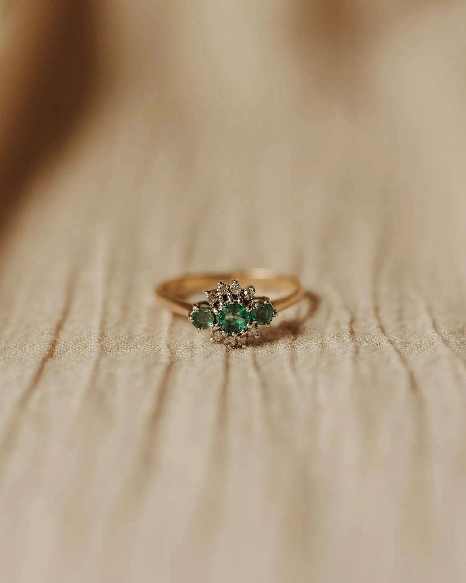 Janis 9ct Gold Emerald Ring sold by Rock n Rose product image thumbnail 2