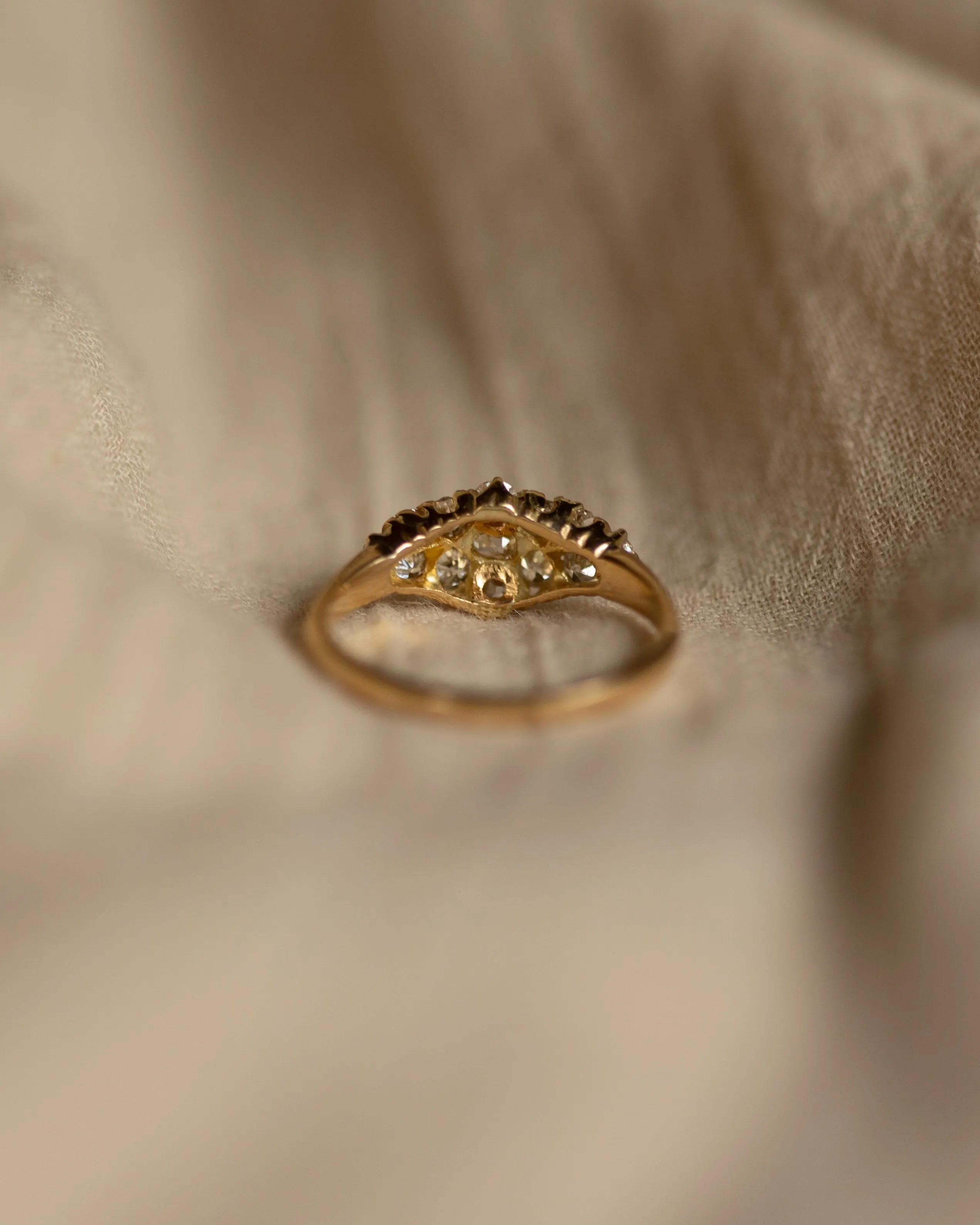 Franziska Vintage 18ct Gold Diamond Cluster Ring sold by Rock n Rose product image thumbnail 5