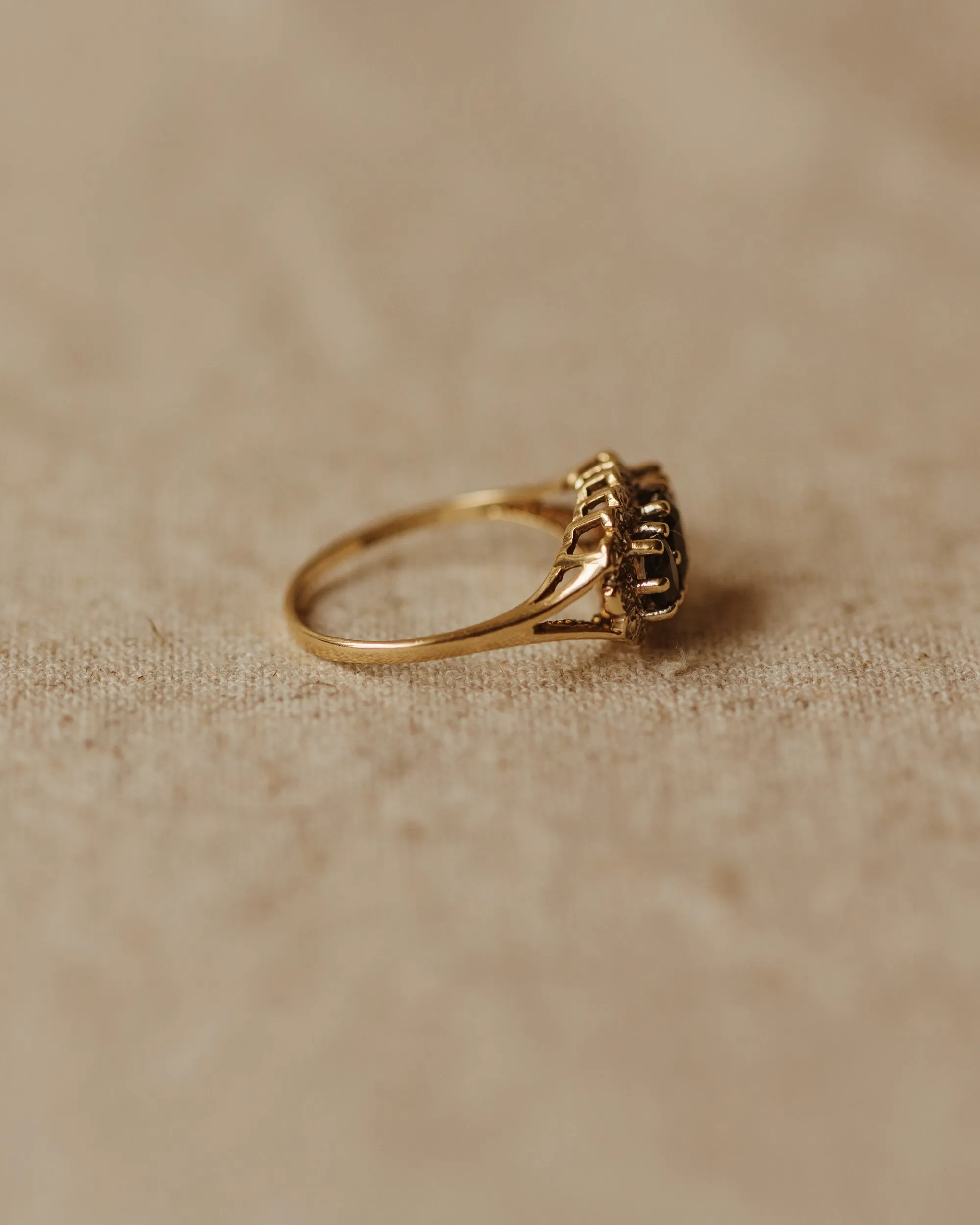 Lillian Vintage 9ct Gold Sapphire & Diamond Ring sold by Rock n Rose product image thumbnail 5