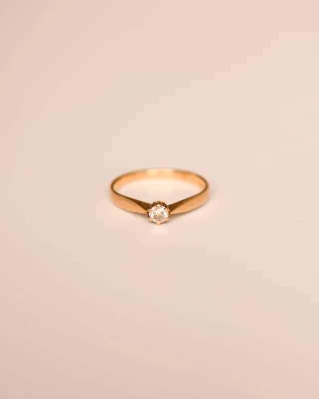 Alice 9ct Gold Vintage Solitaire Diamond Ring sold by Rock n Rose