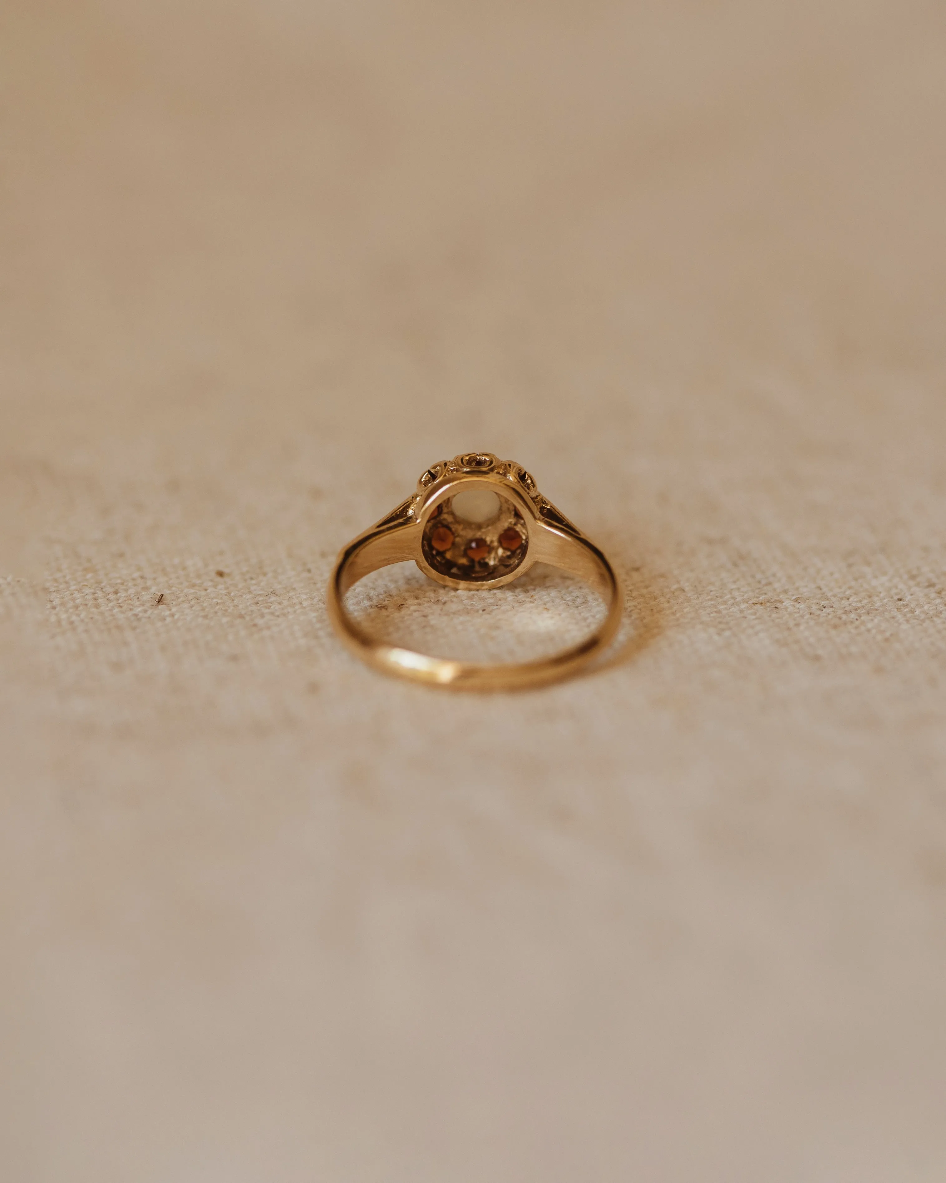 Juliana 1982 9ct Gold Opal & Garnet Cluster Ring sold by Rock n Rose product image thumbnail 4