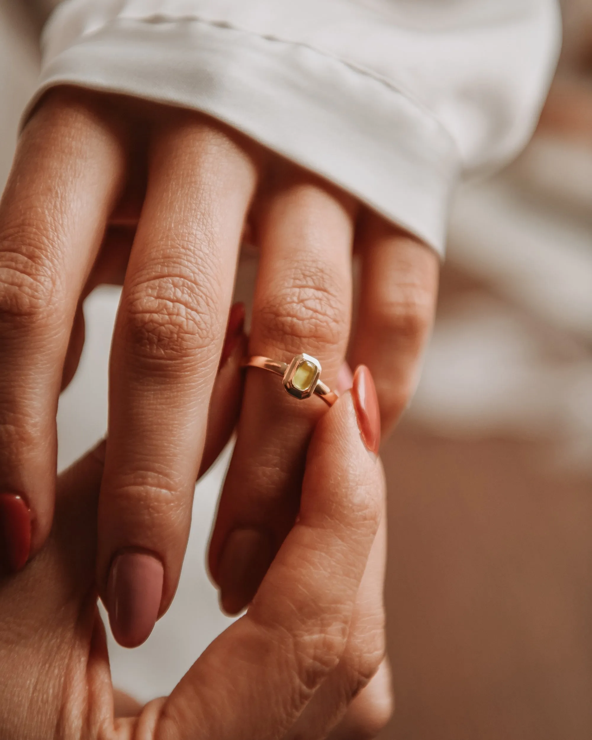 Frances Gold Vermeil Birthstone Ring - August sold by Rock n Rose product image thumbnail 2