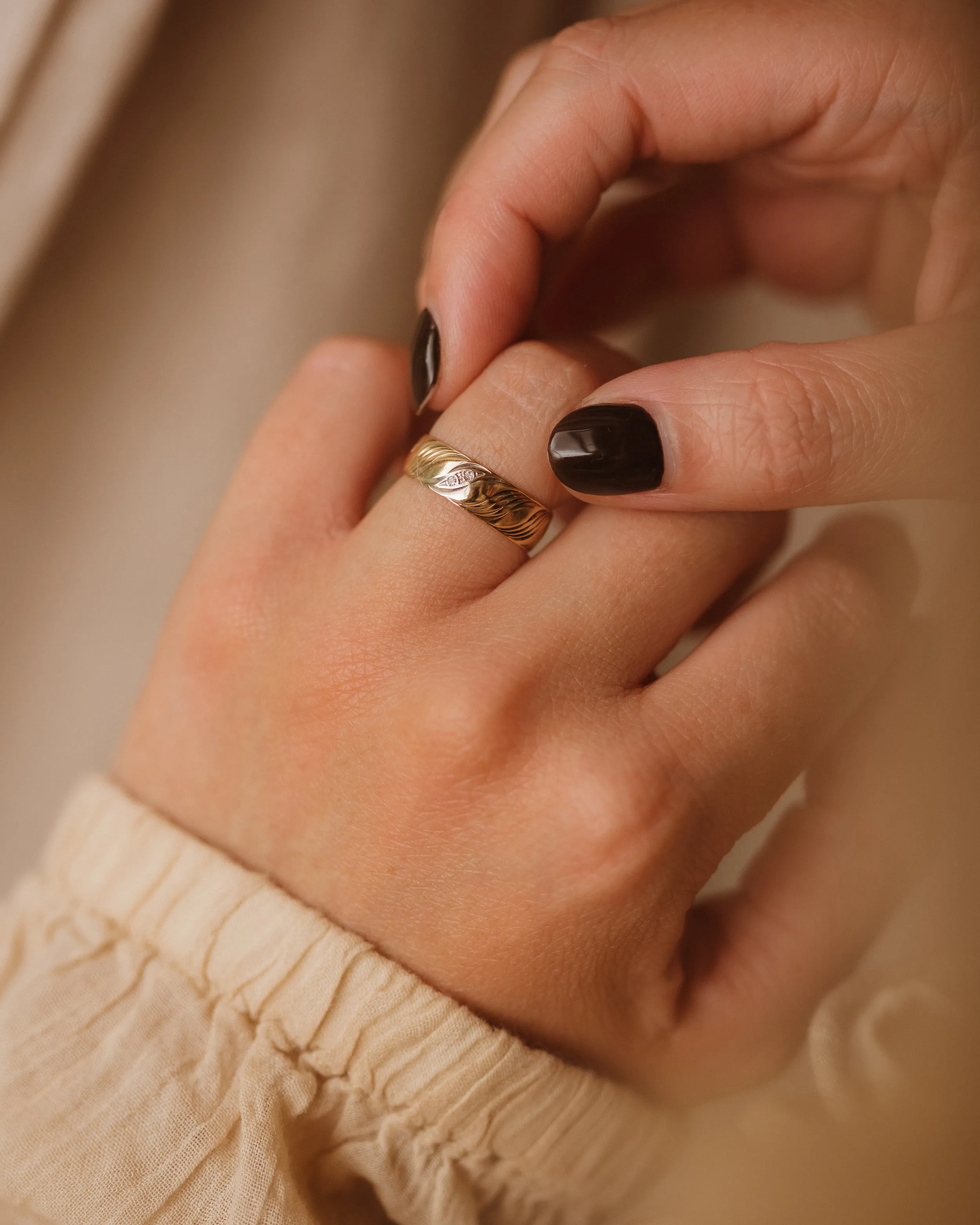 Nancy 1989 9ct Gold Diamond Band Ring sold by Rock n Rose product image thumbnail 4