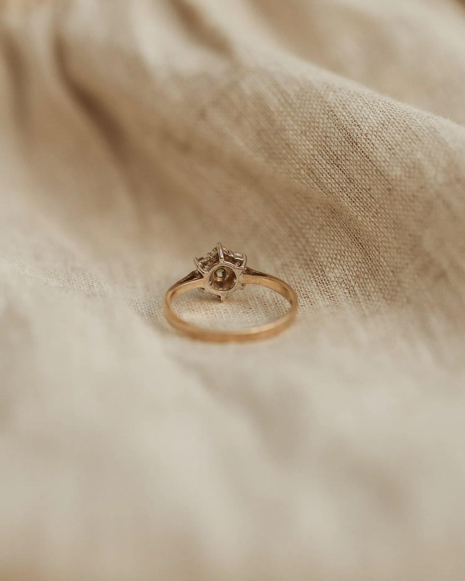 Sarafina 9ct Gold Emerald Cluster Ring sold by Rock n Rose product image thumbnail 4