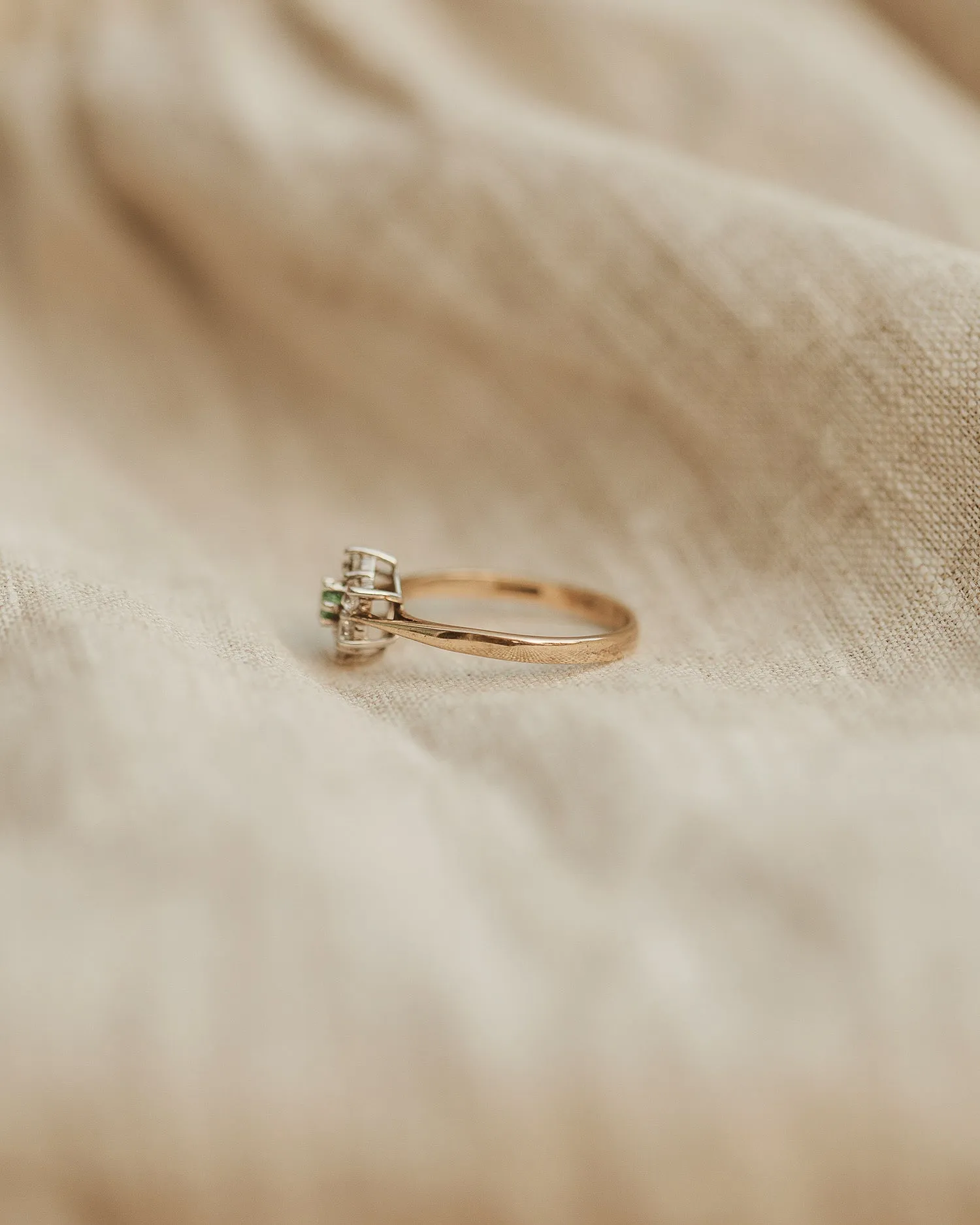 Sarafina 9ct Gold Emerald Cluster Ring sold by Rock n Rose product image thumbnail 5