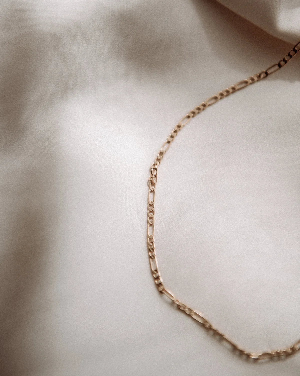 Lois Gold Vermeil Delicate Figaro Chain Necklace sold by Rock n Rose product image thumbnail 4