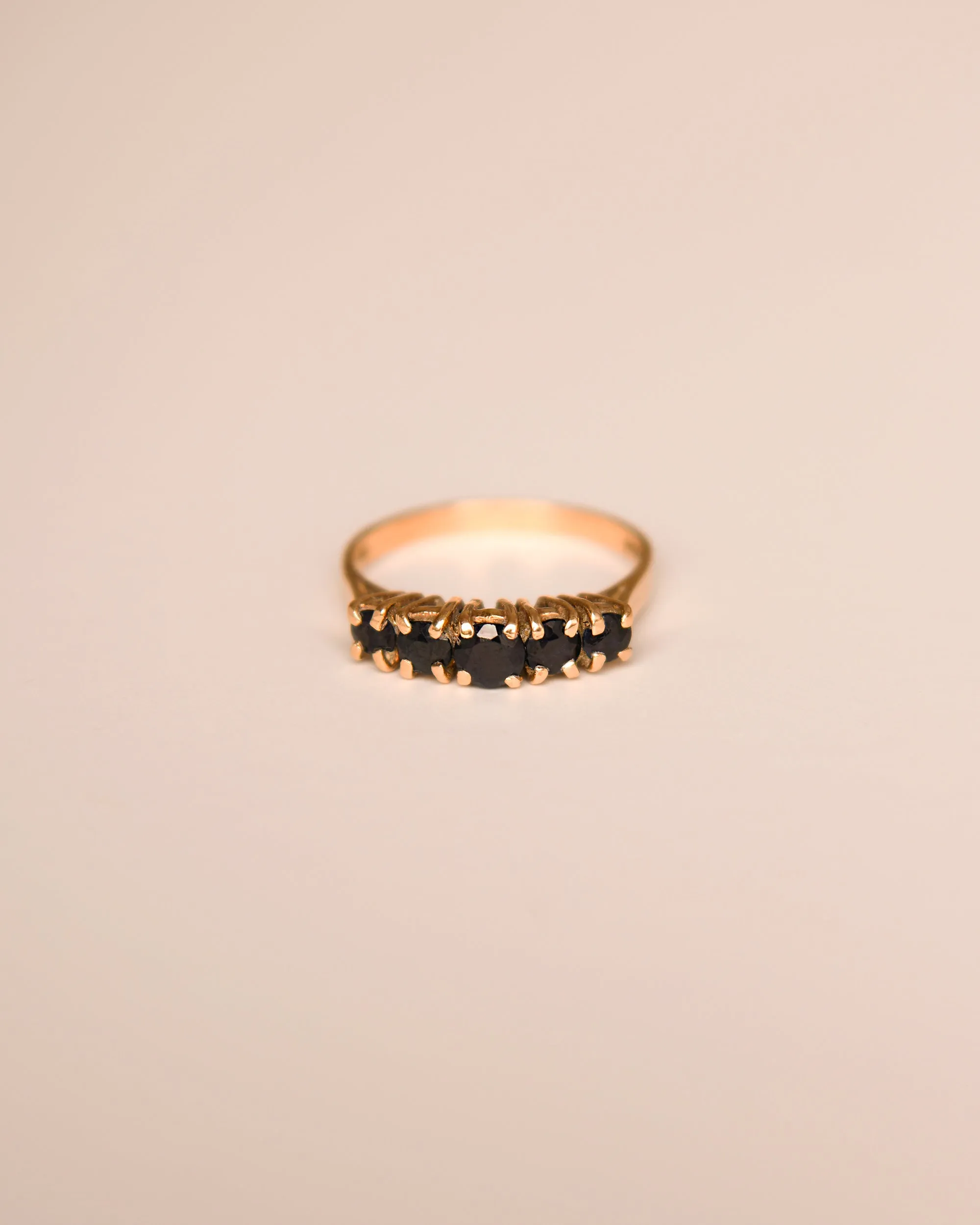 Nell 9ct Gold Vintage Sapphire Ring sold by Rock n Rose product image thumbnail 4