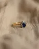 Verona Vintage 18ct Gold Sapphire & Diamond Cluster Ring sold by Rock n Rose
