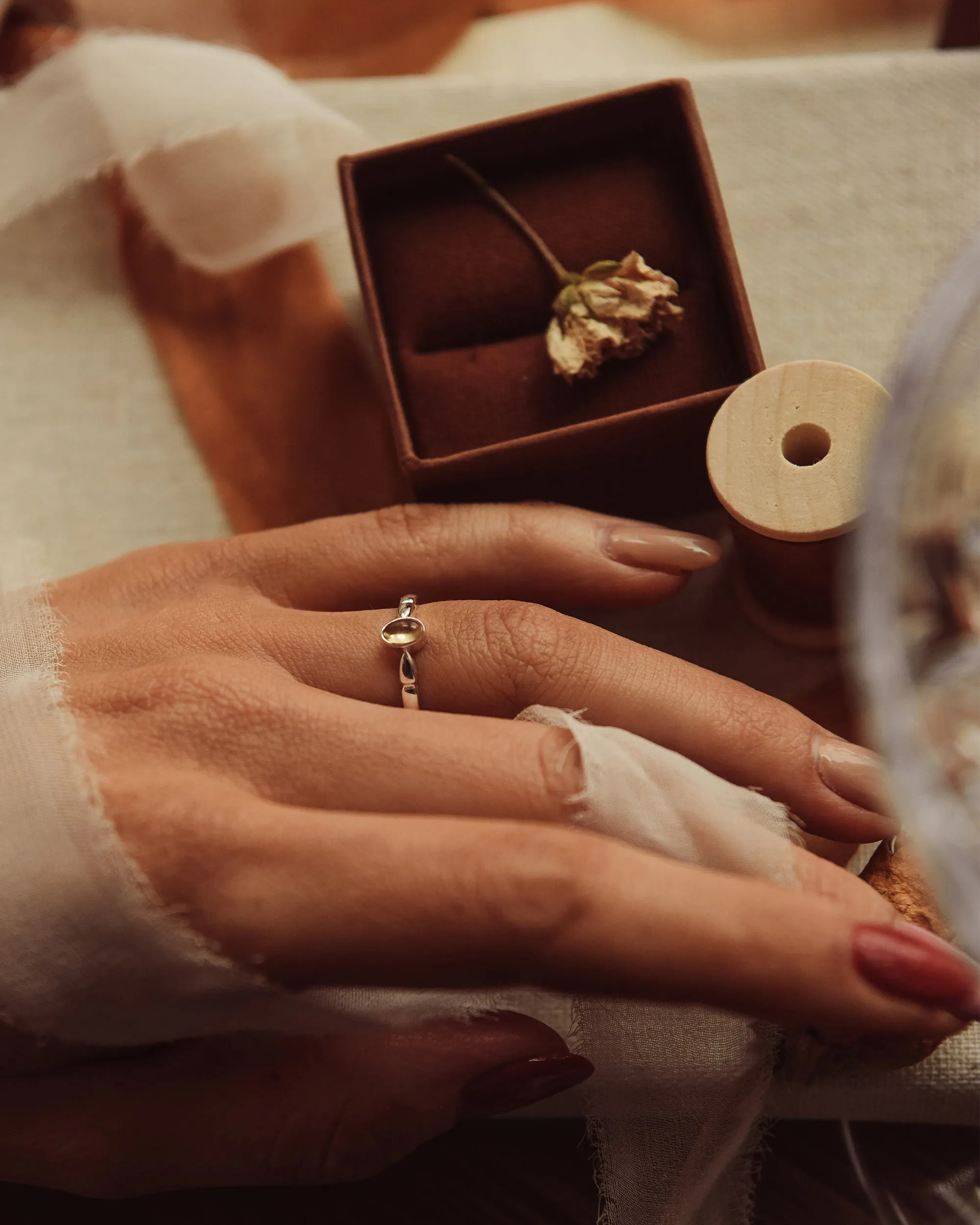 Joanie Sterling Silver Birthstone Ring - November sold by Rock n Rose product image thumbnail 4